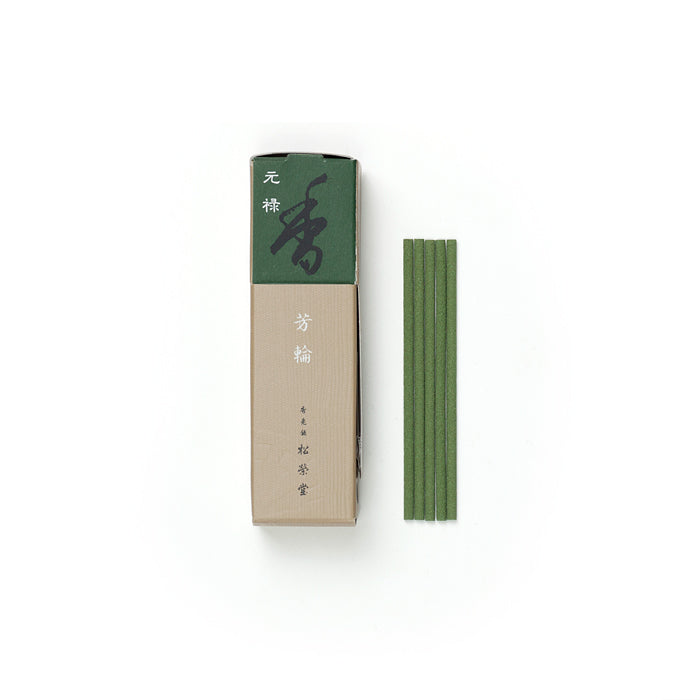 Shoyeido Horin Incense - Genroku | Sandalwood Calm incense sticks with traditional packaging, offering a rich, calming scent for home fragrance lovers.