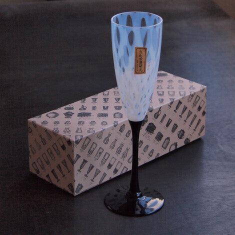 Hirota Glass Taisho Roman Wine Glass - Polka Dots