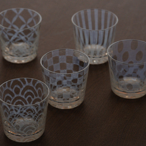 Hirota Glass Taisho Roman Small Tumbler Set