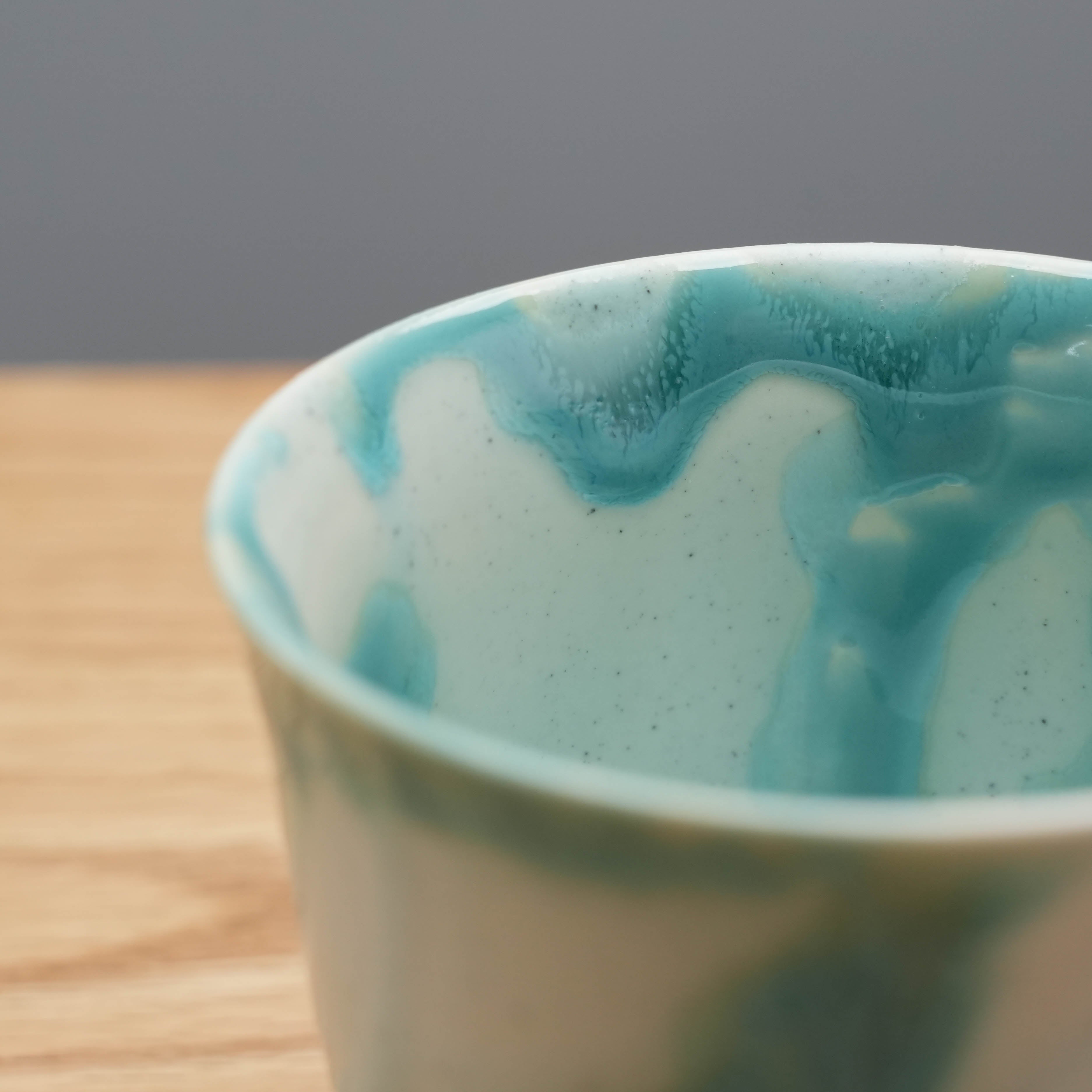 Arita Ware Shinryo New Green Cup & Saucer Set
