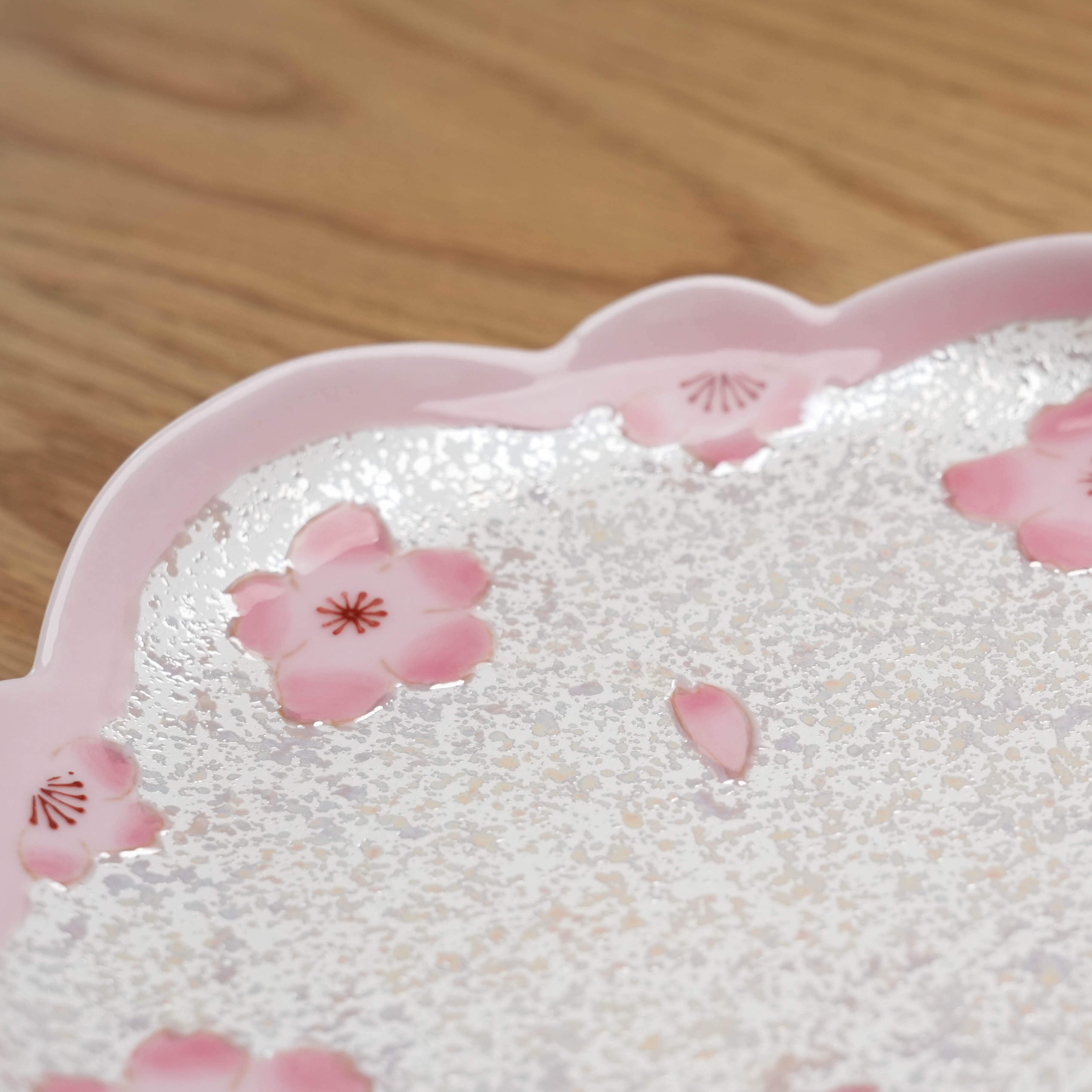 Arita Ware Pink Cherry Blossom Coffee Cup and Saucer