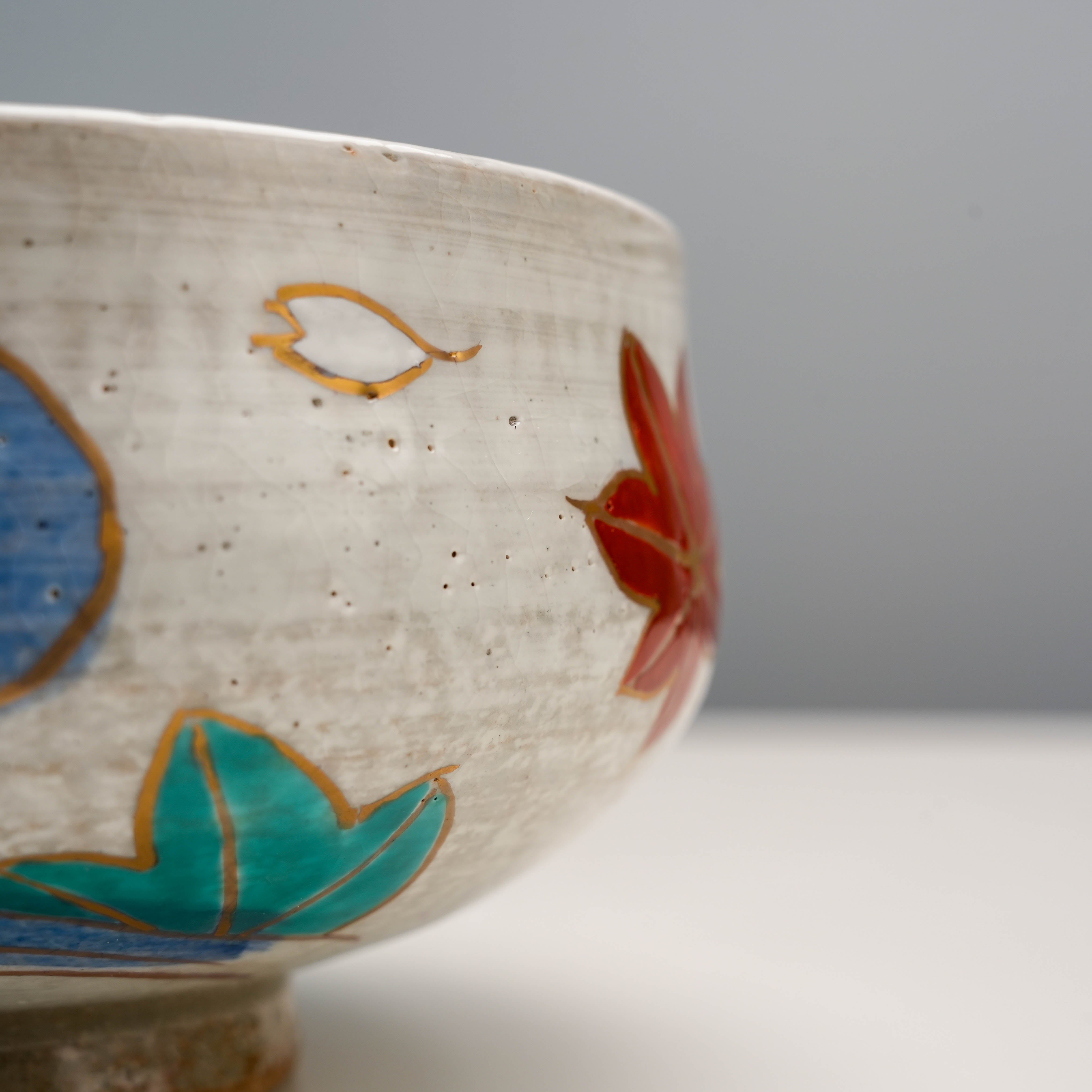 Arita Ware Maple Leaf & Tatsuta River Matcha Bowl