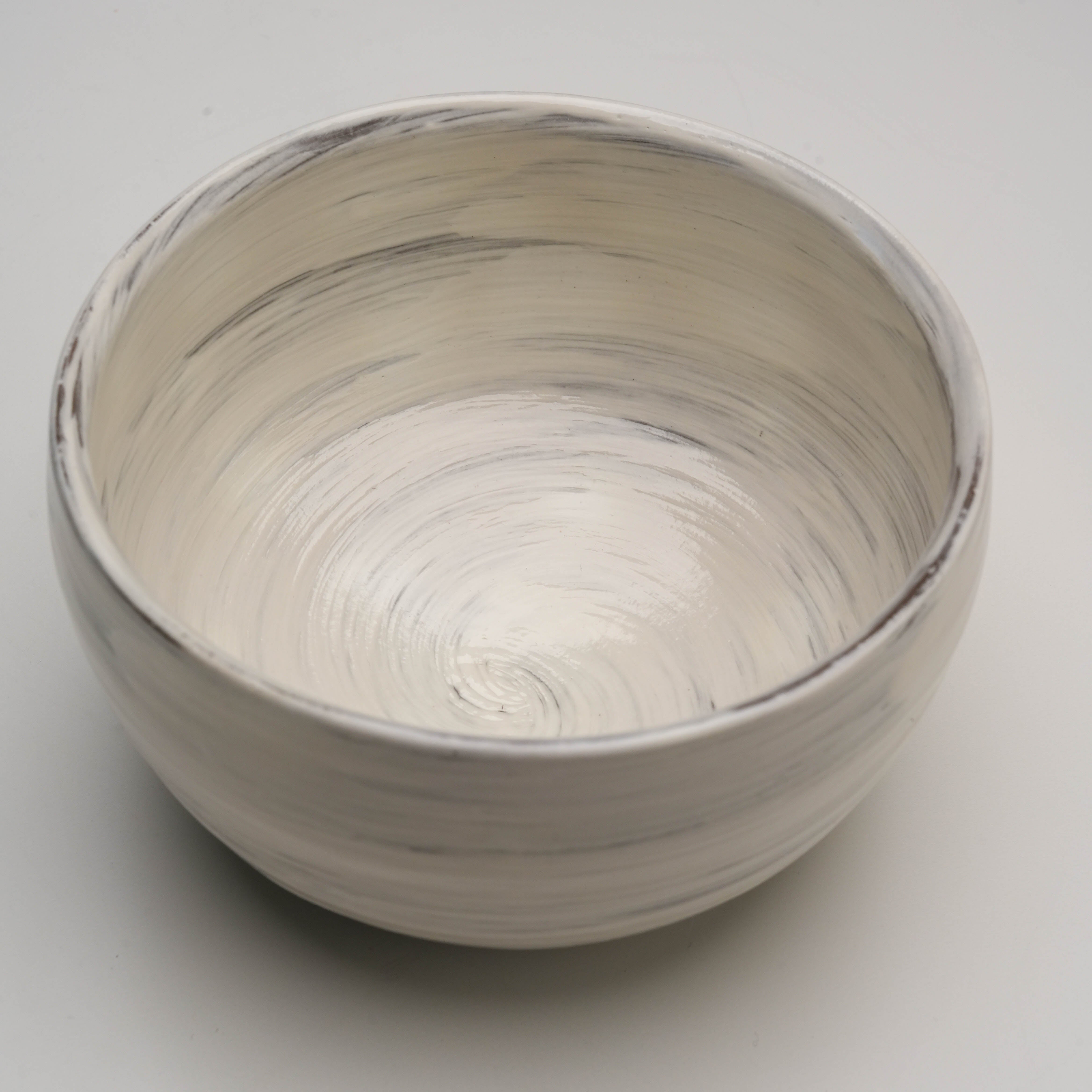 Arita Ware White brush Matcha Bowl
