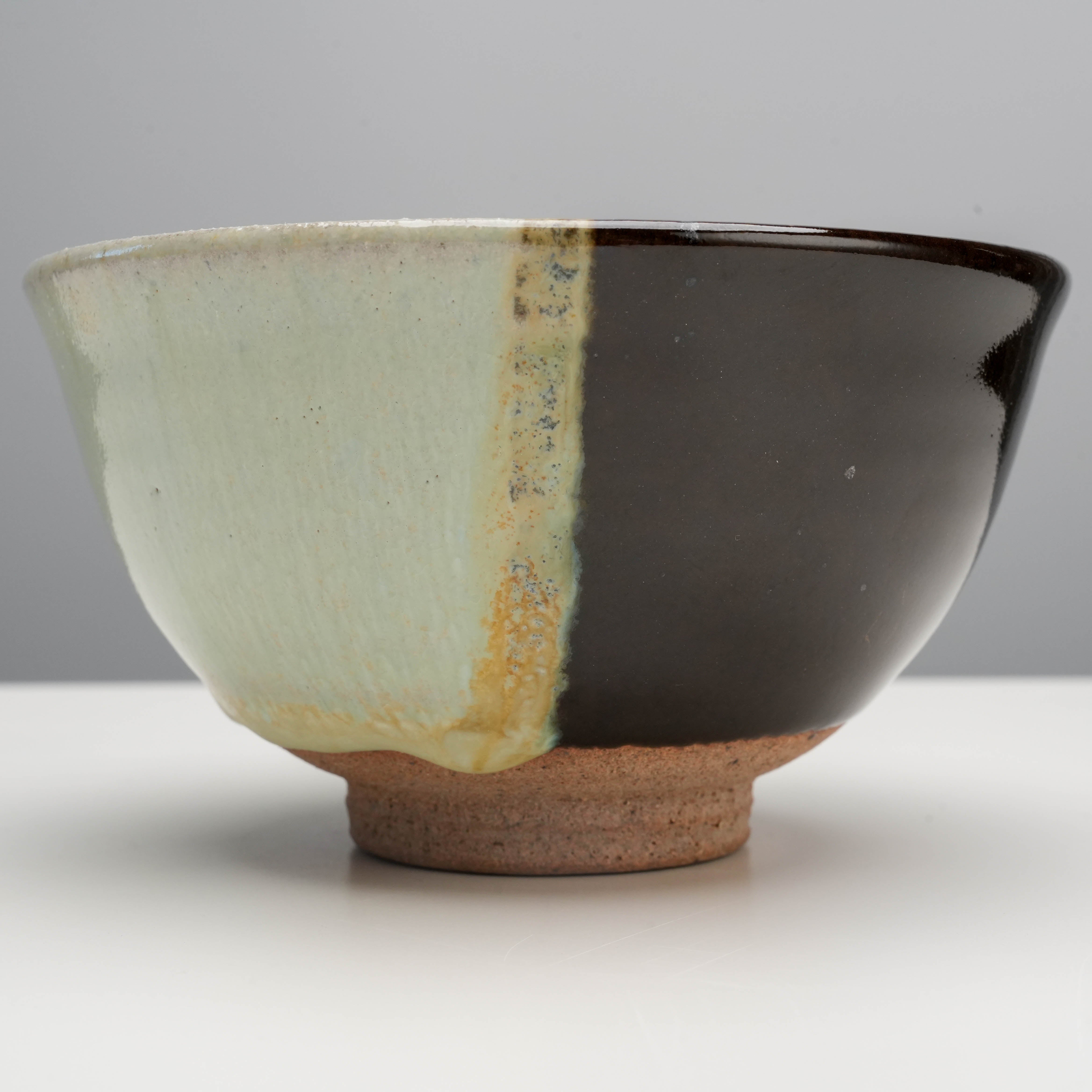 Close-up of handcrafted Arita Ware Korean Karatsu Matcha Bowl showing textured glaze and rustic foot, perfect for artisanal dining collections.