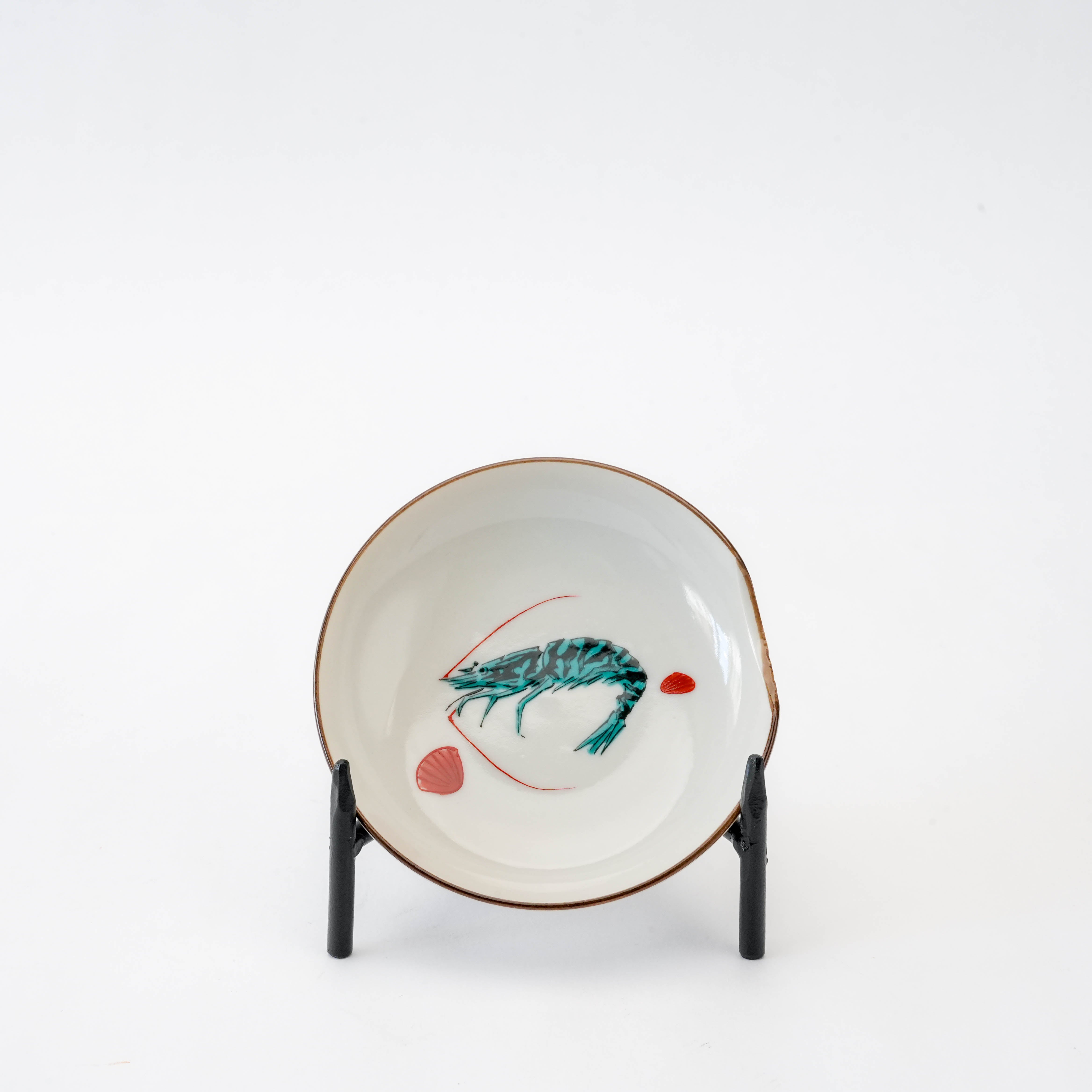 Kutani Ware Fish Motif Small Plate Set of 5