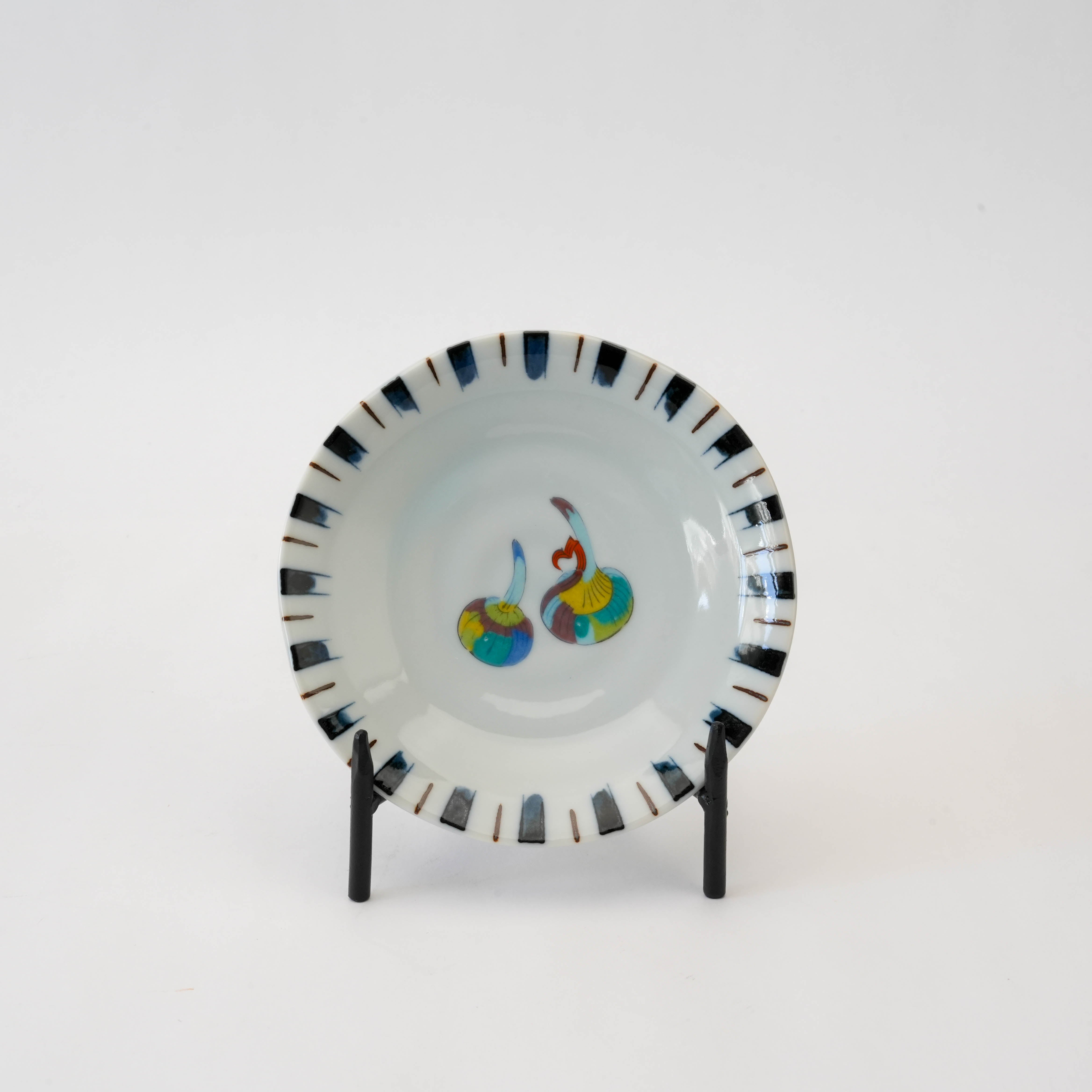 Kutani Ware Vegetable Motif Small Plate Set of 5