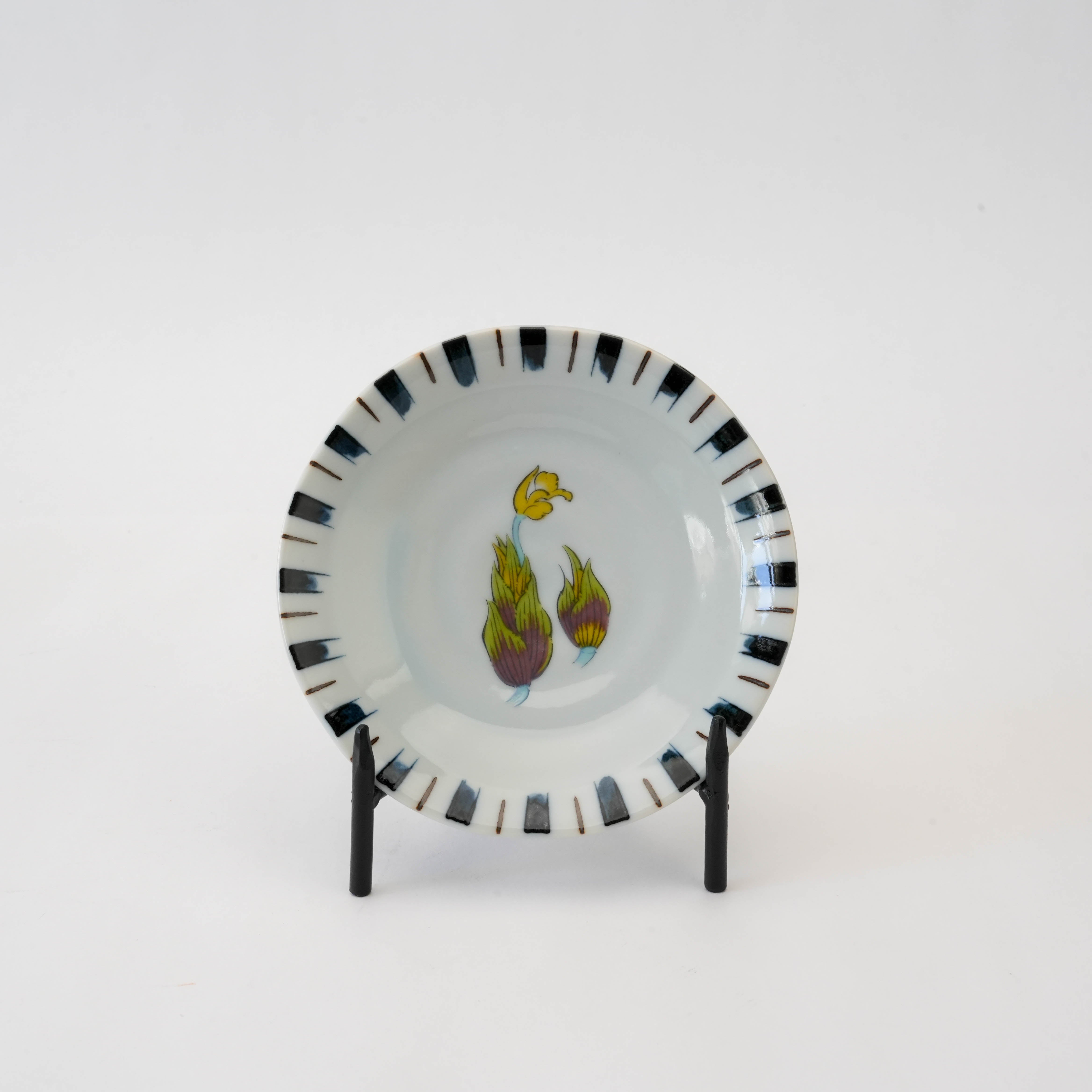 Kutani Ware Vegetable Motif Small Plate Set of 5