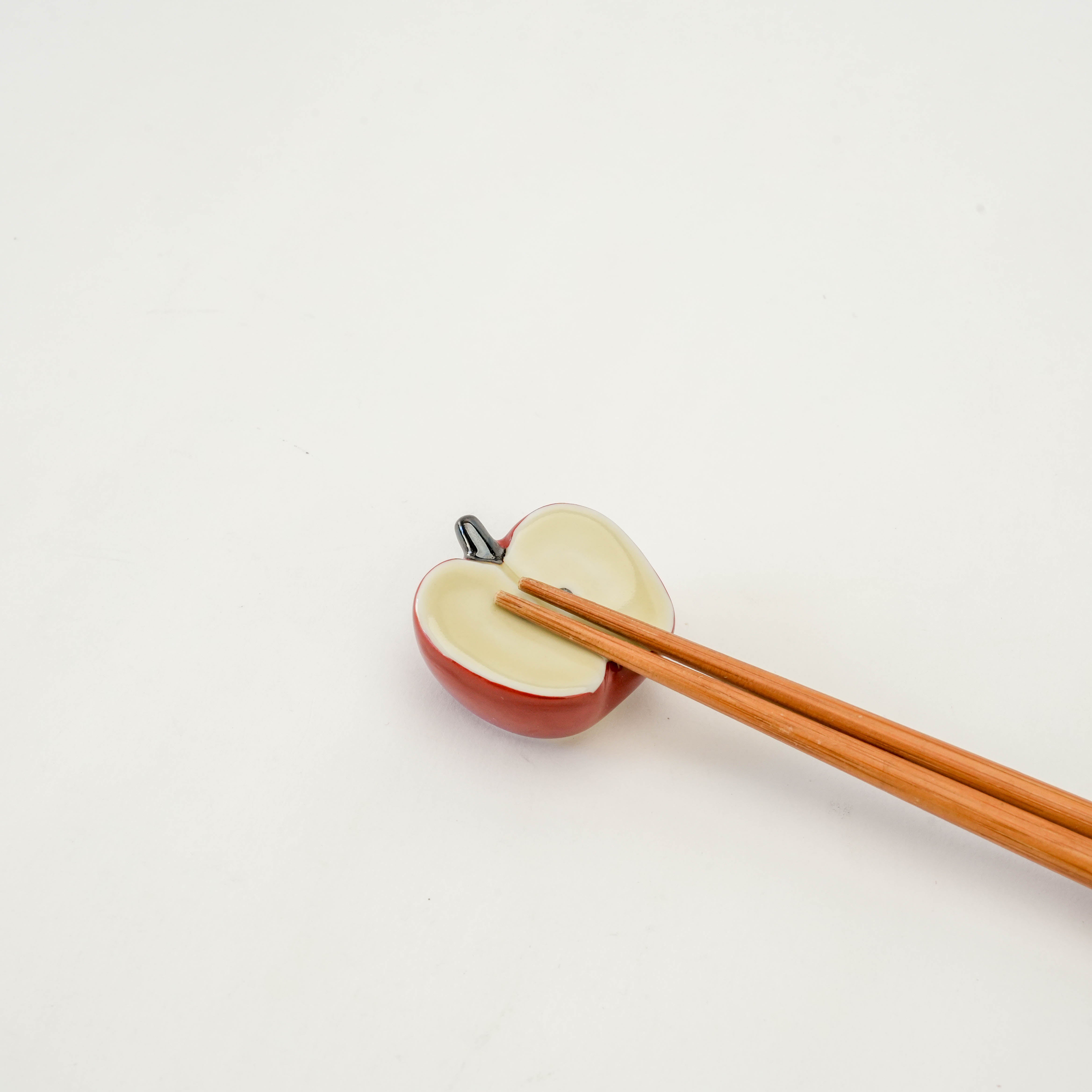 Hasami Ware Half Apple Chopstick Rest