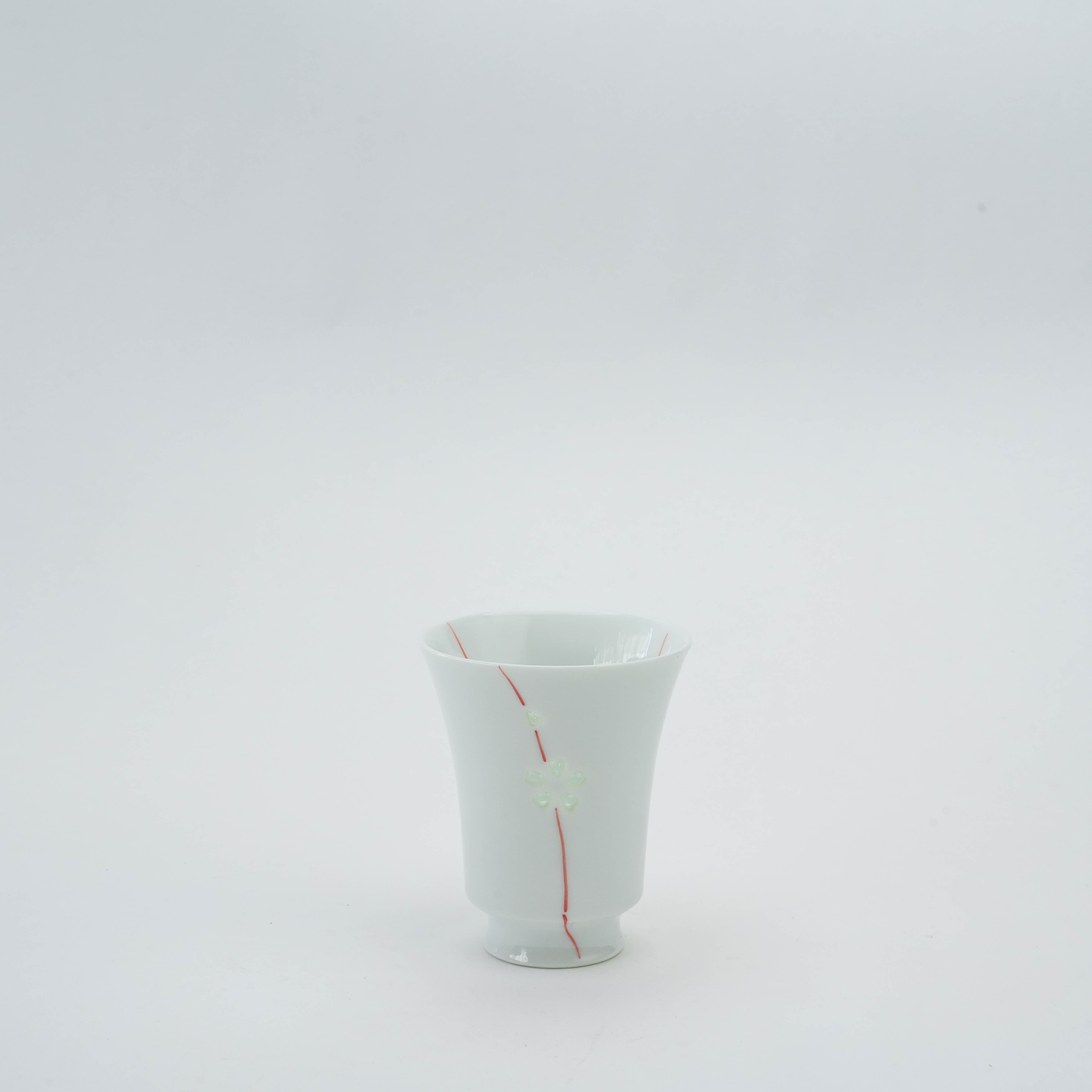 Arita Ware Crystal-Carved Hanabira Yunomi Tea Cup