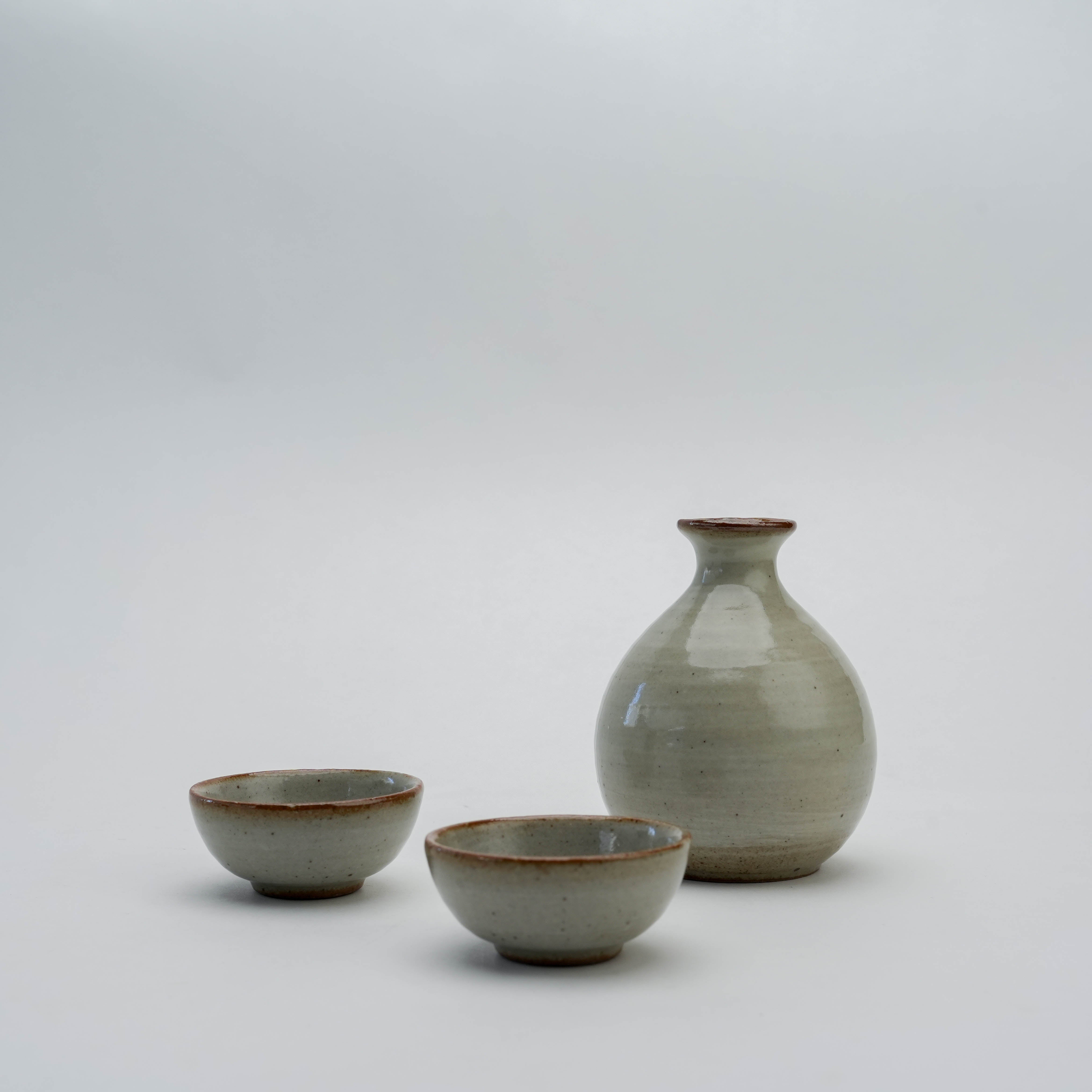 Arita Ware Karatsu Kohiki Sake Set