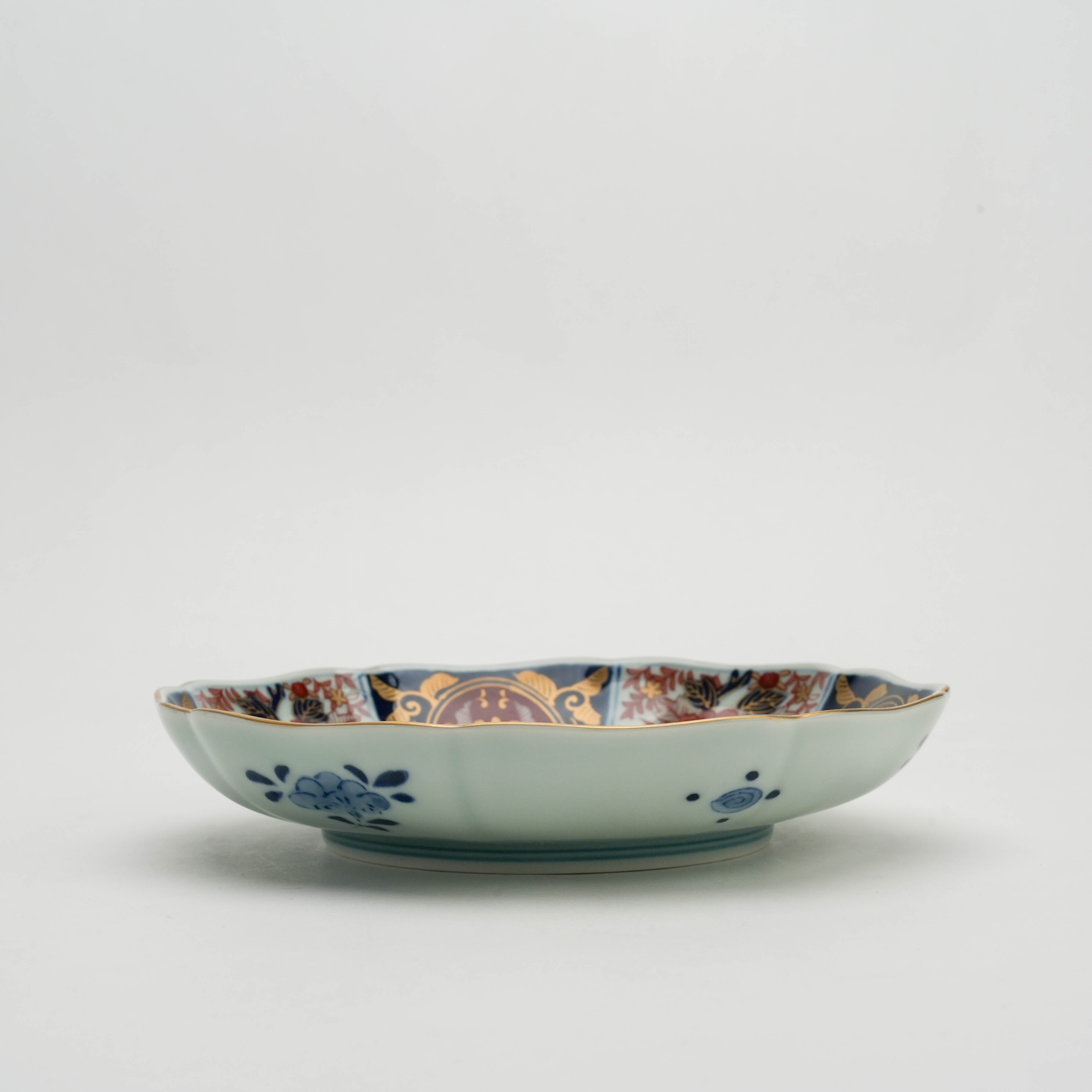 Arita Ware Imari Style Gold Peony Plate