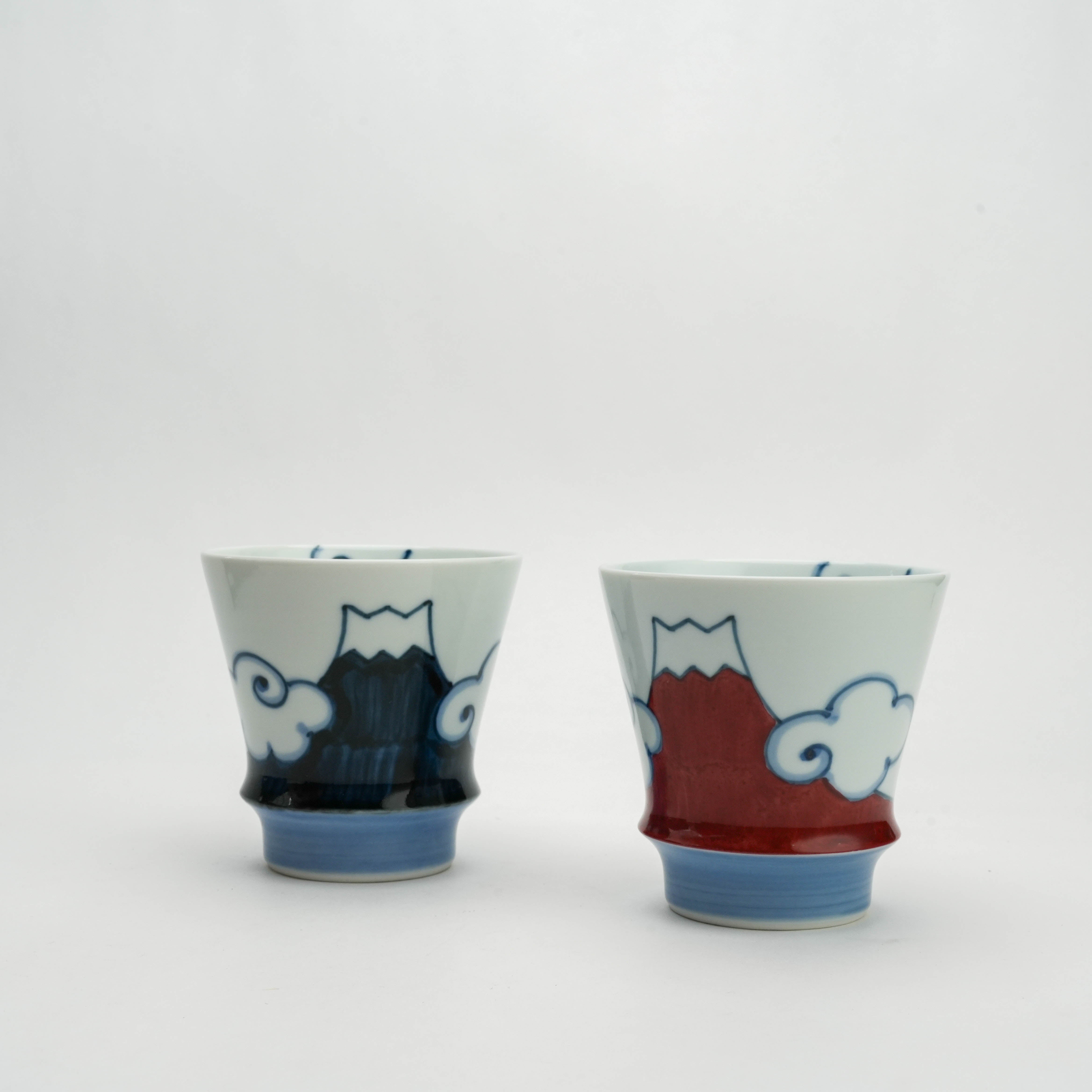 Arita Ware Mt Fuji Shochu Glass Set - Artisan’s Collection