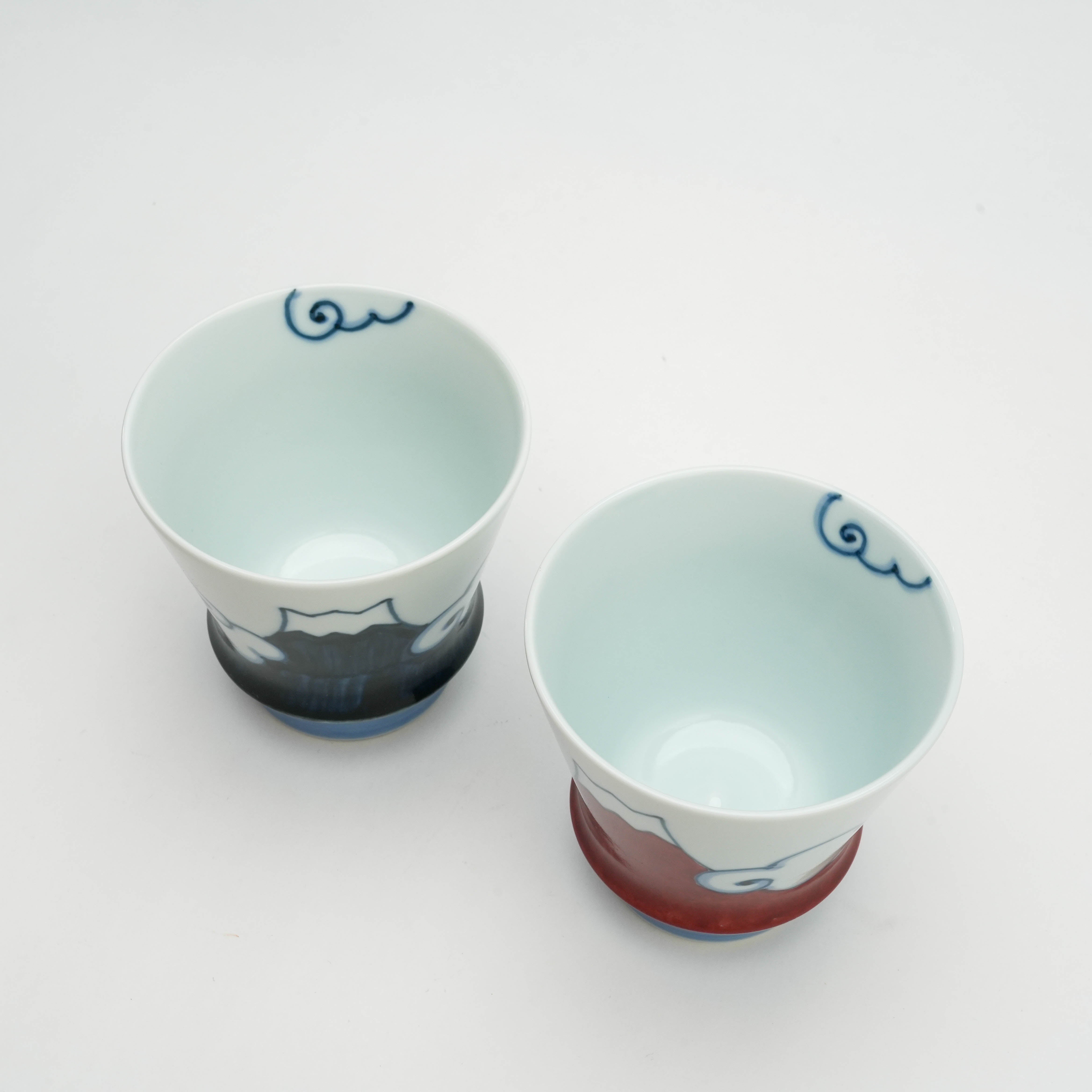 Arita Ware Mt Fuji Shochu Glass Set - Artisan’s Collection