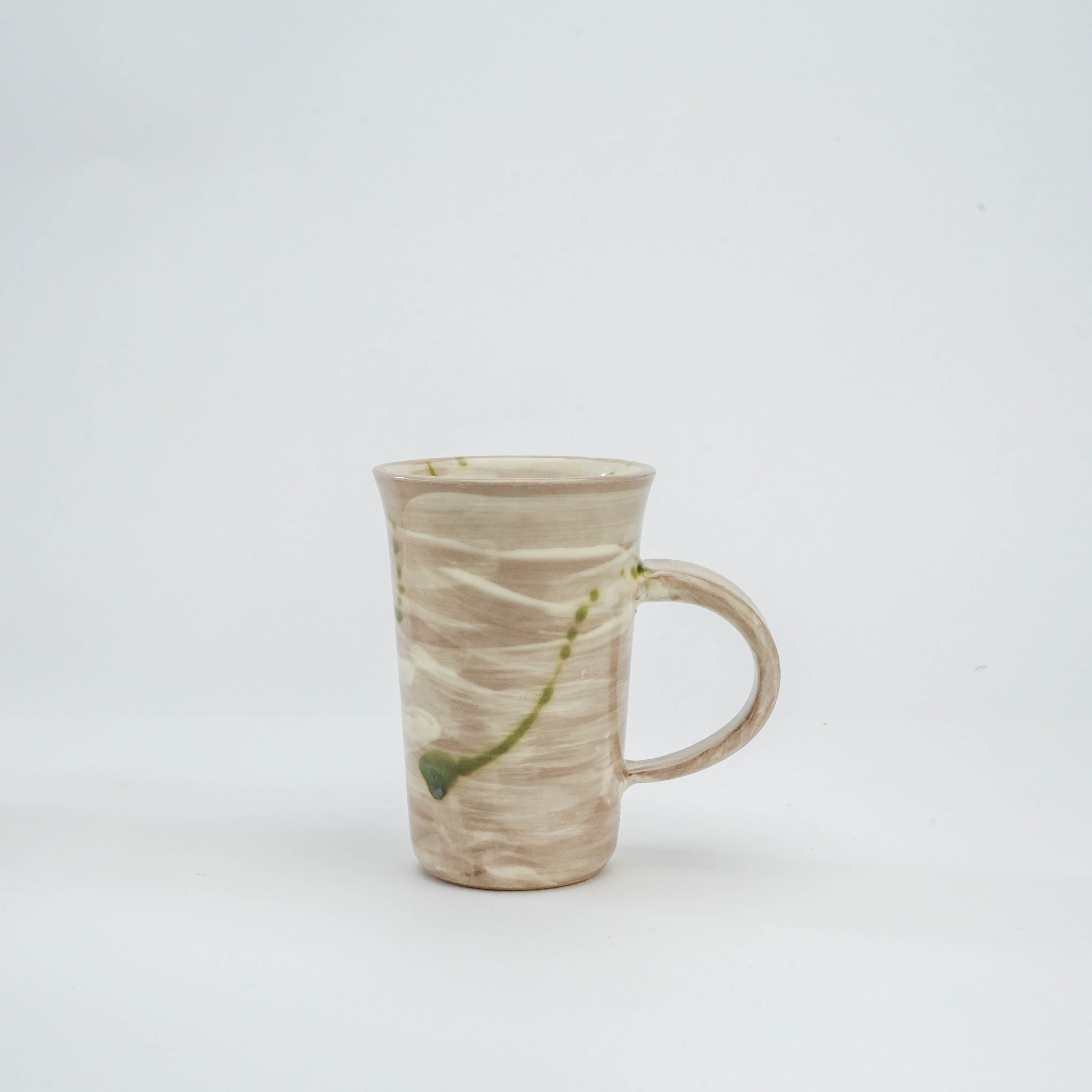Mino Ware Shiro Hakeme Yunomi Mug