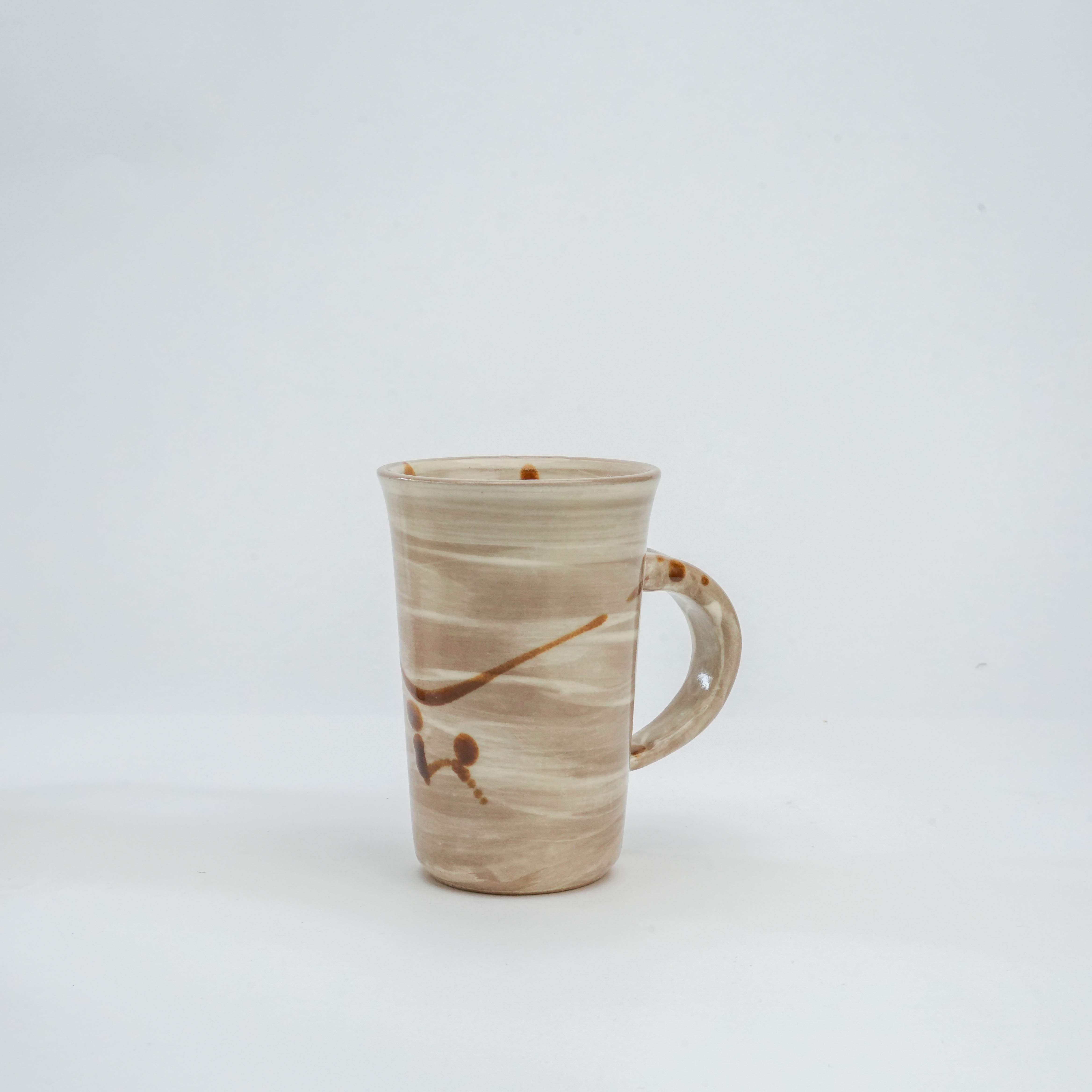 Mino Ware Shiro Hakeme Yunomi Mug