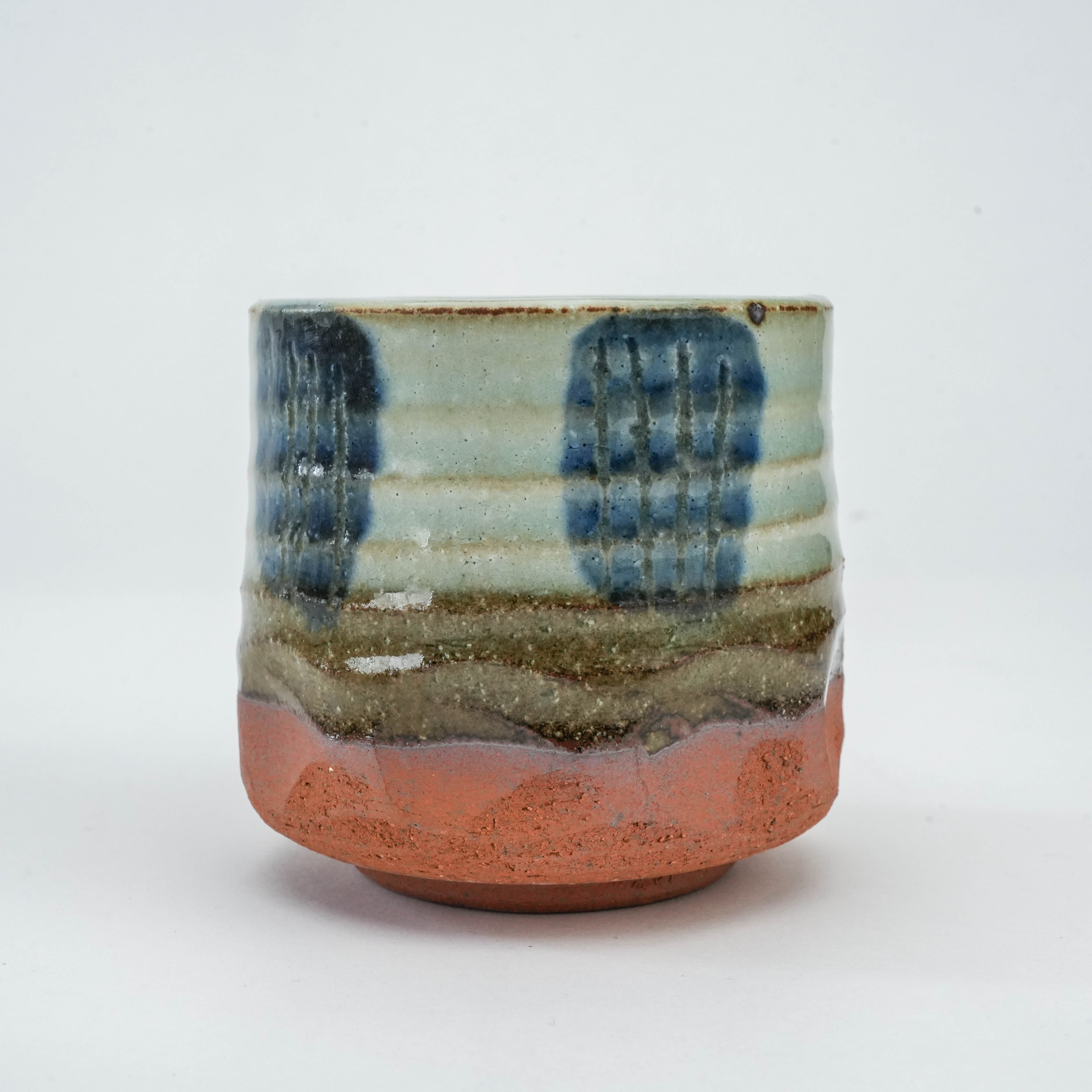 Mino Ware Cho Tokusa Yunomi Tea Cup