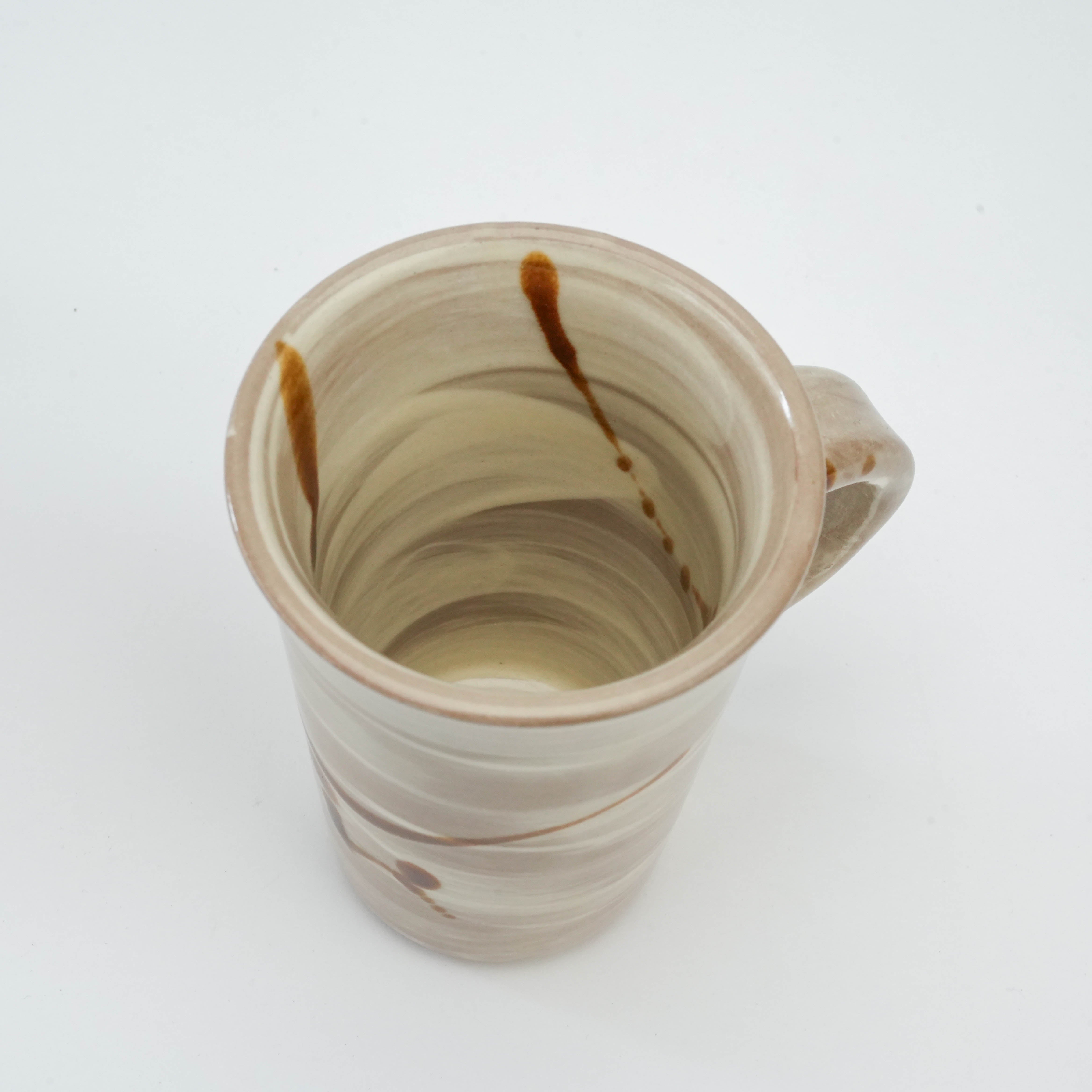 Mino Ware Shiro Hakeme Yunomi Mug