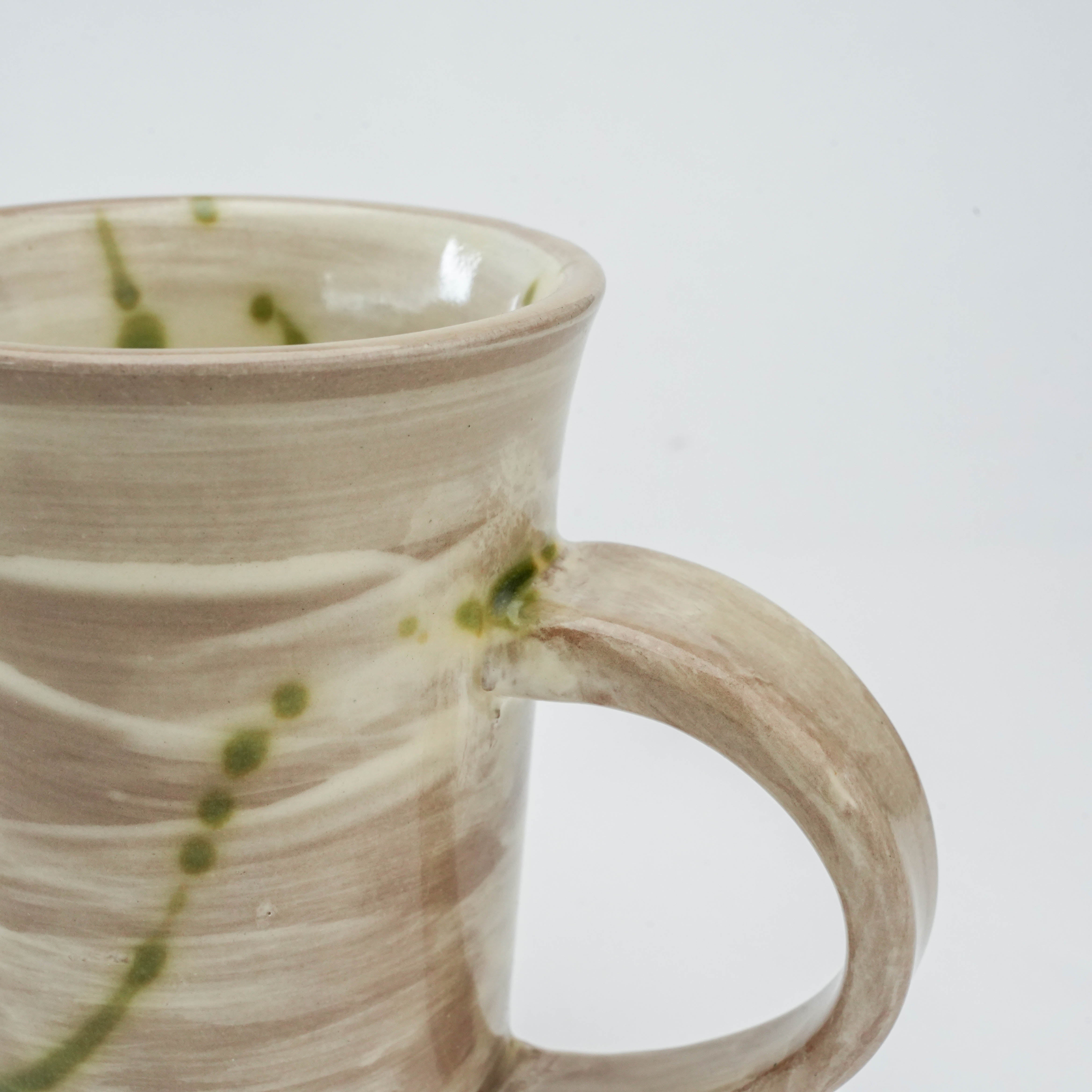 Mino Ware Shiro Hakeme Yunomi Mug