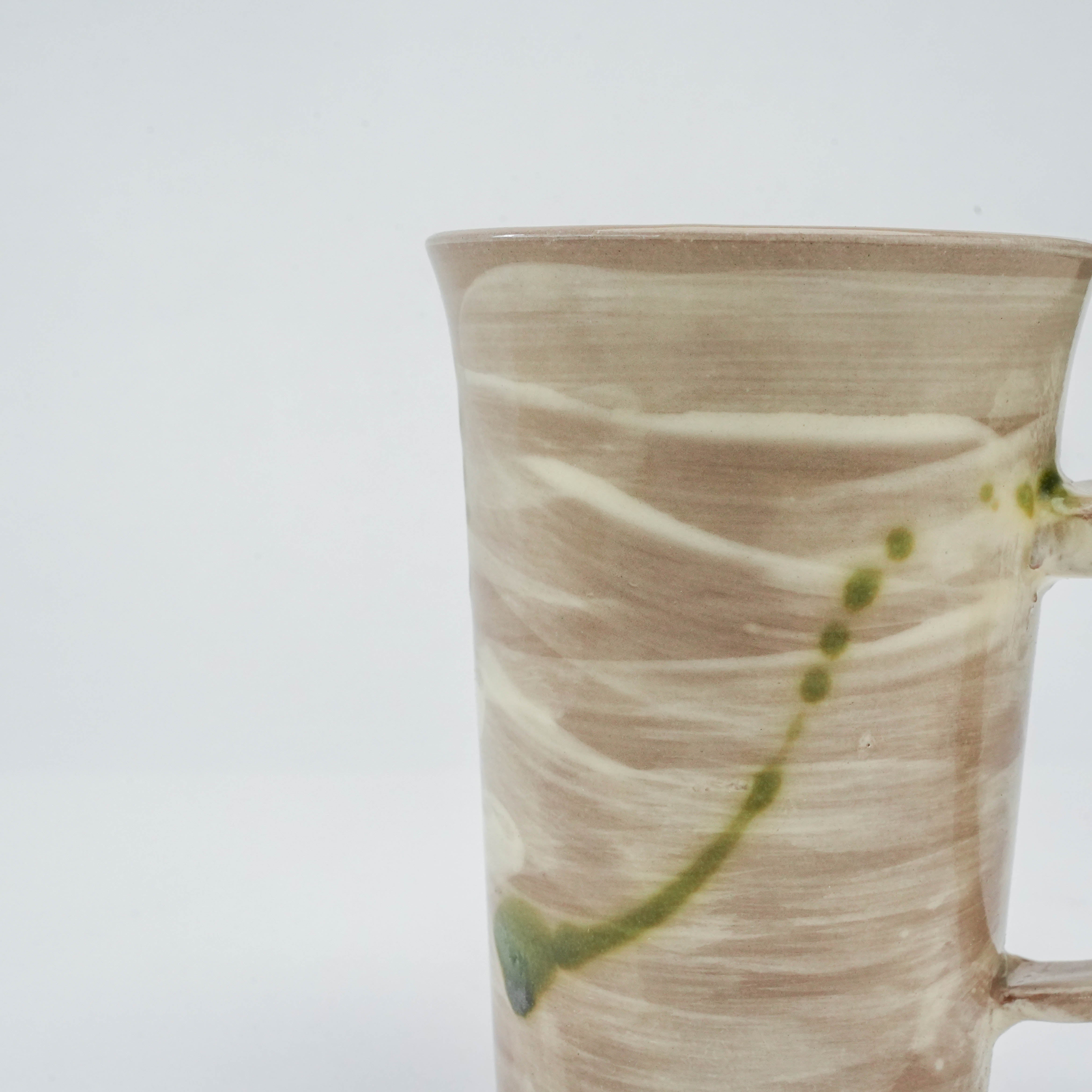 Mino Ware Shiro Hakeme Yunomi Mug