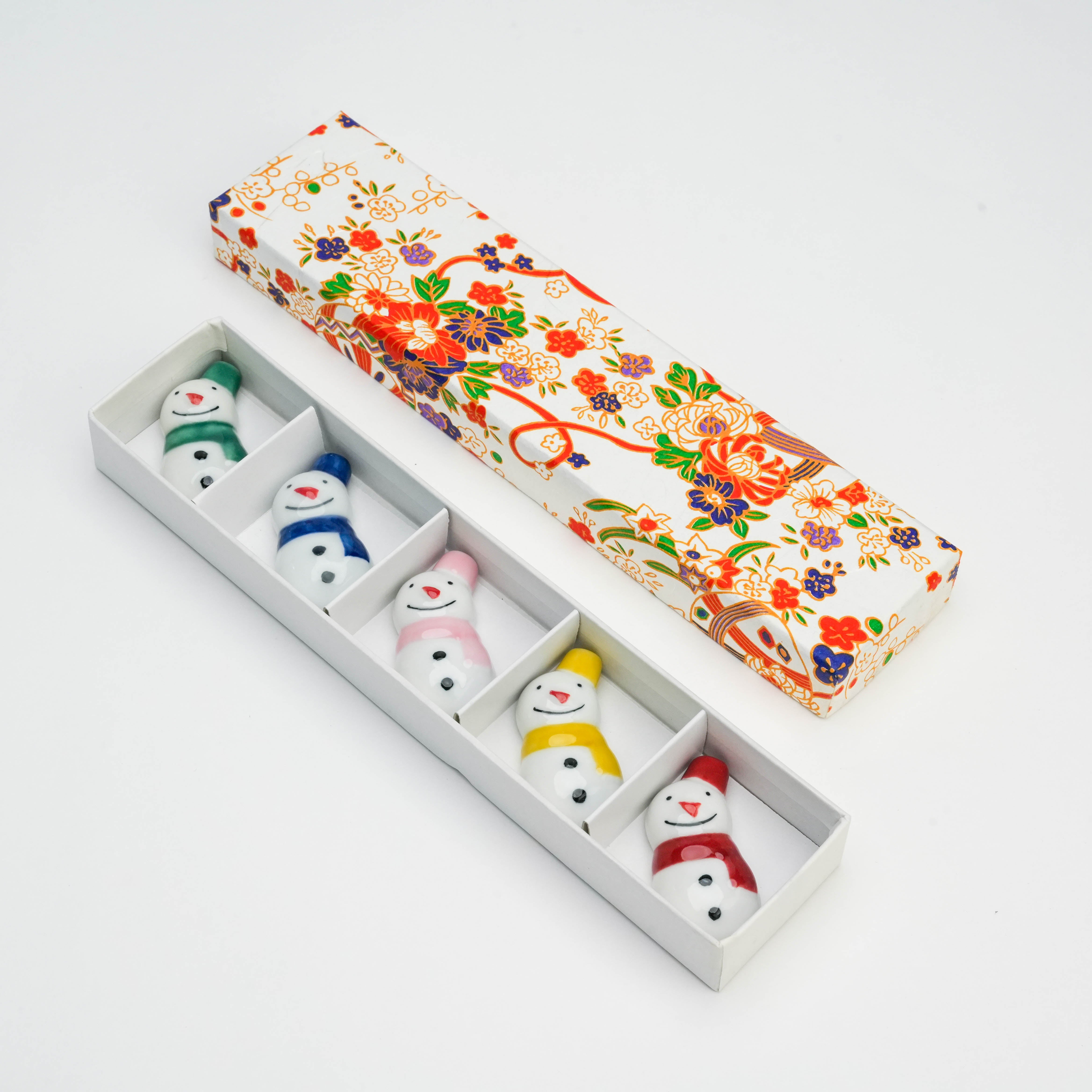 Arita Ware Snowman Chopstick Rest Set