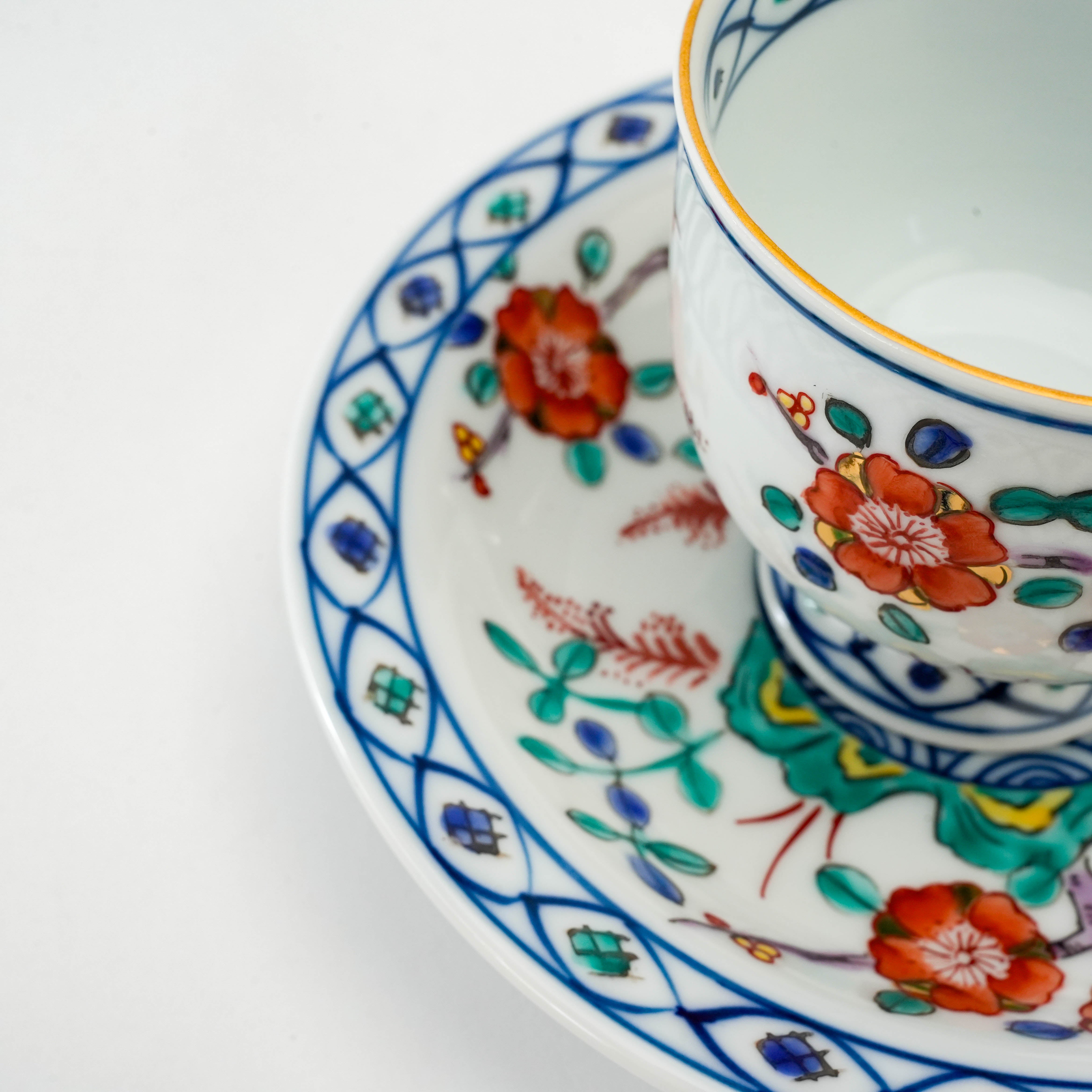 Arita Ware Plum Blossom Coffee Cup & Saucer – Hosen Kiln
