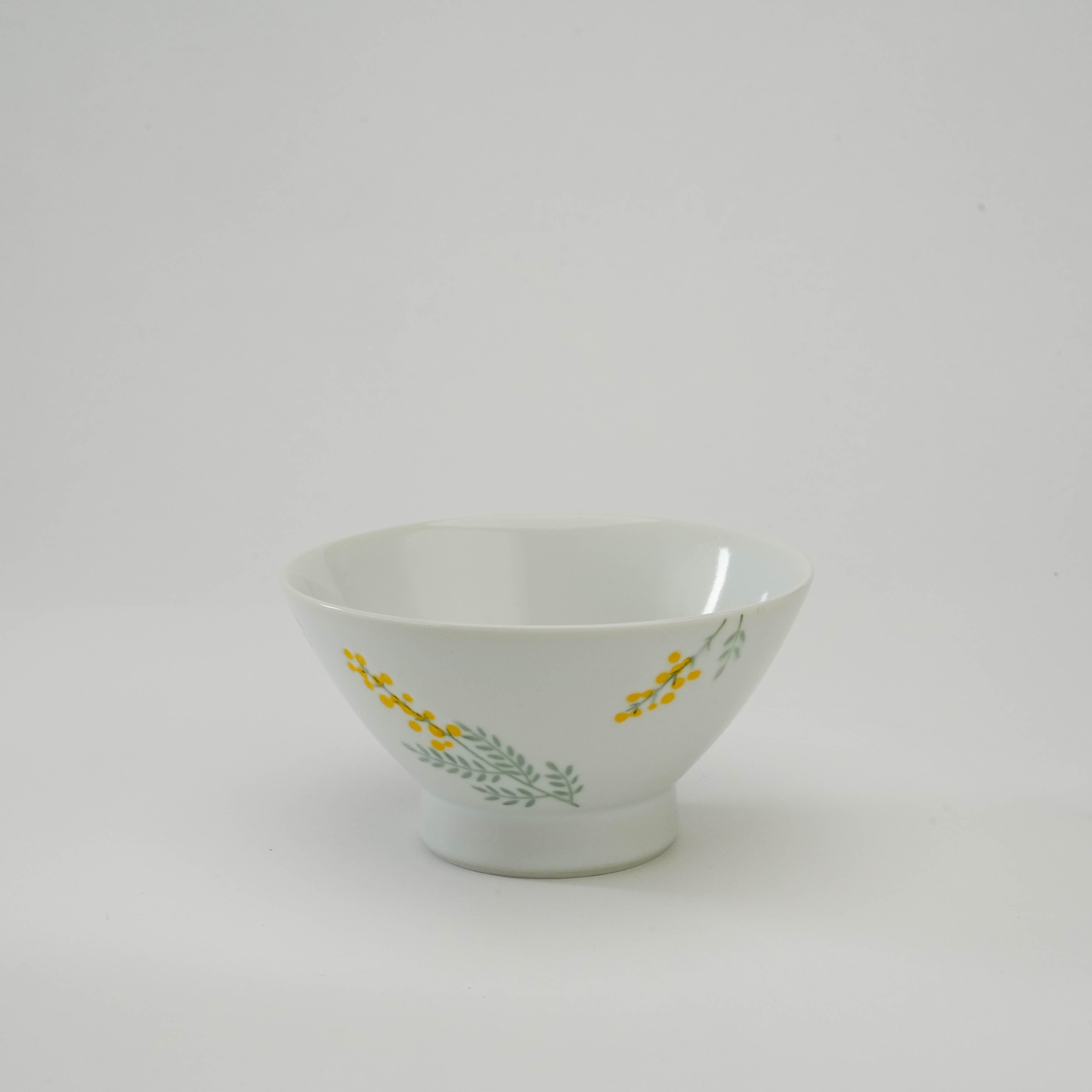 Hasami Ware Mimosa Flower Rice Bowl