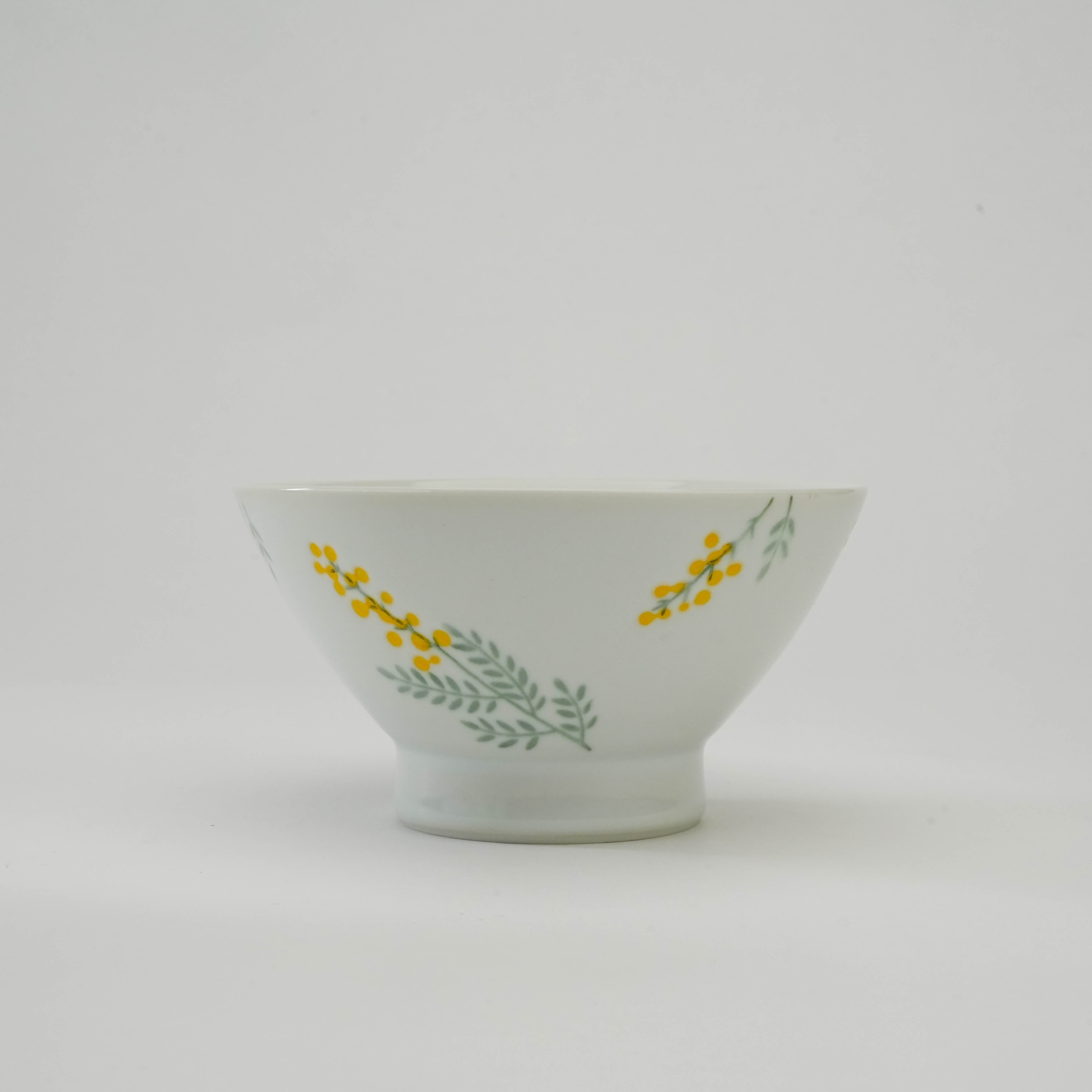 Hasami Ware Mimosa Flower Rice Bowl