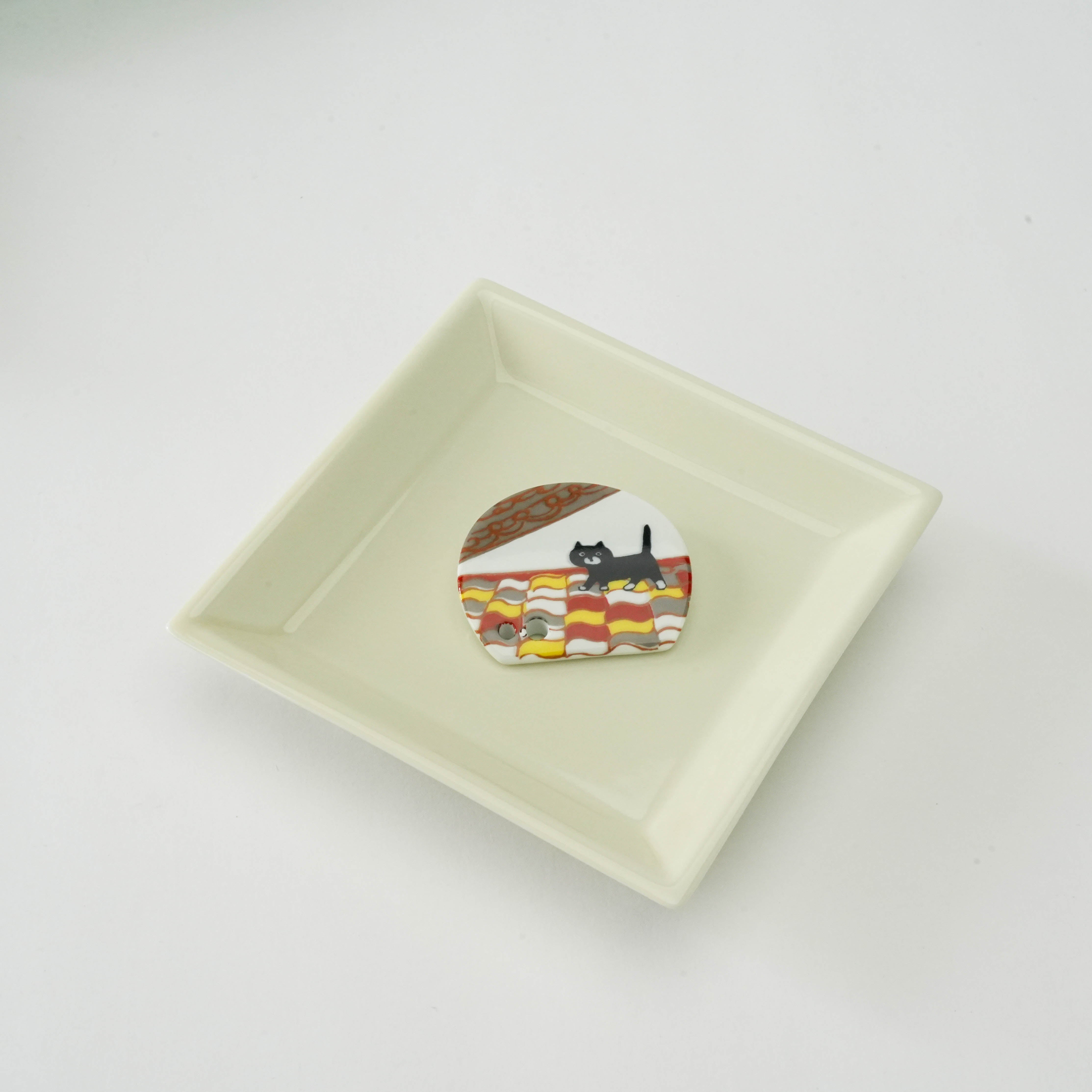 Shoyeido Horin Gift Set - Tenpyo & Cat on Roof Incense Holder