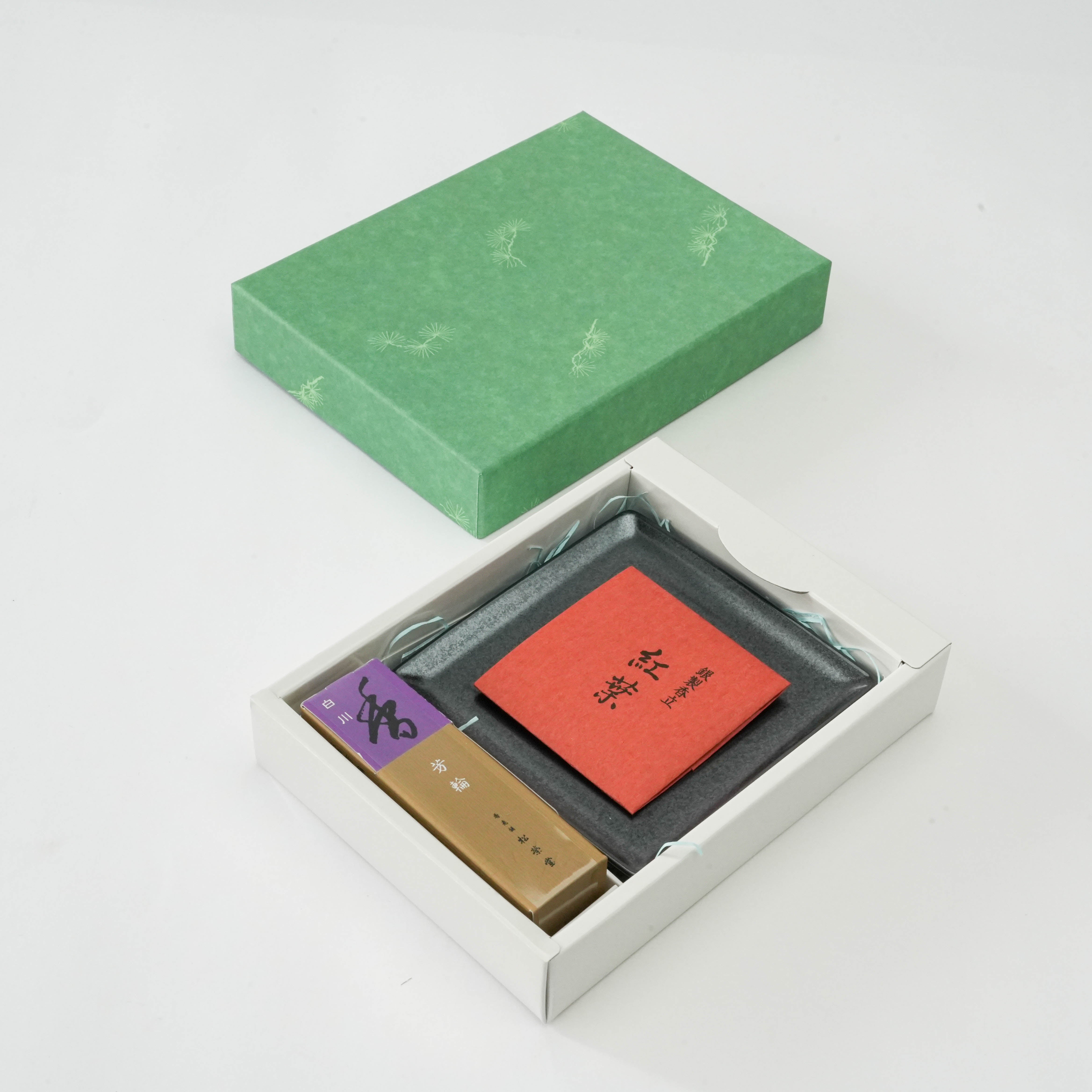 Shoyeido Horin Gift Set - Shirakawa & Maple Leaf Incense Holder