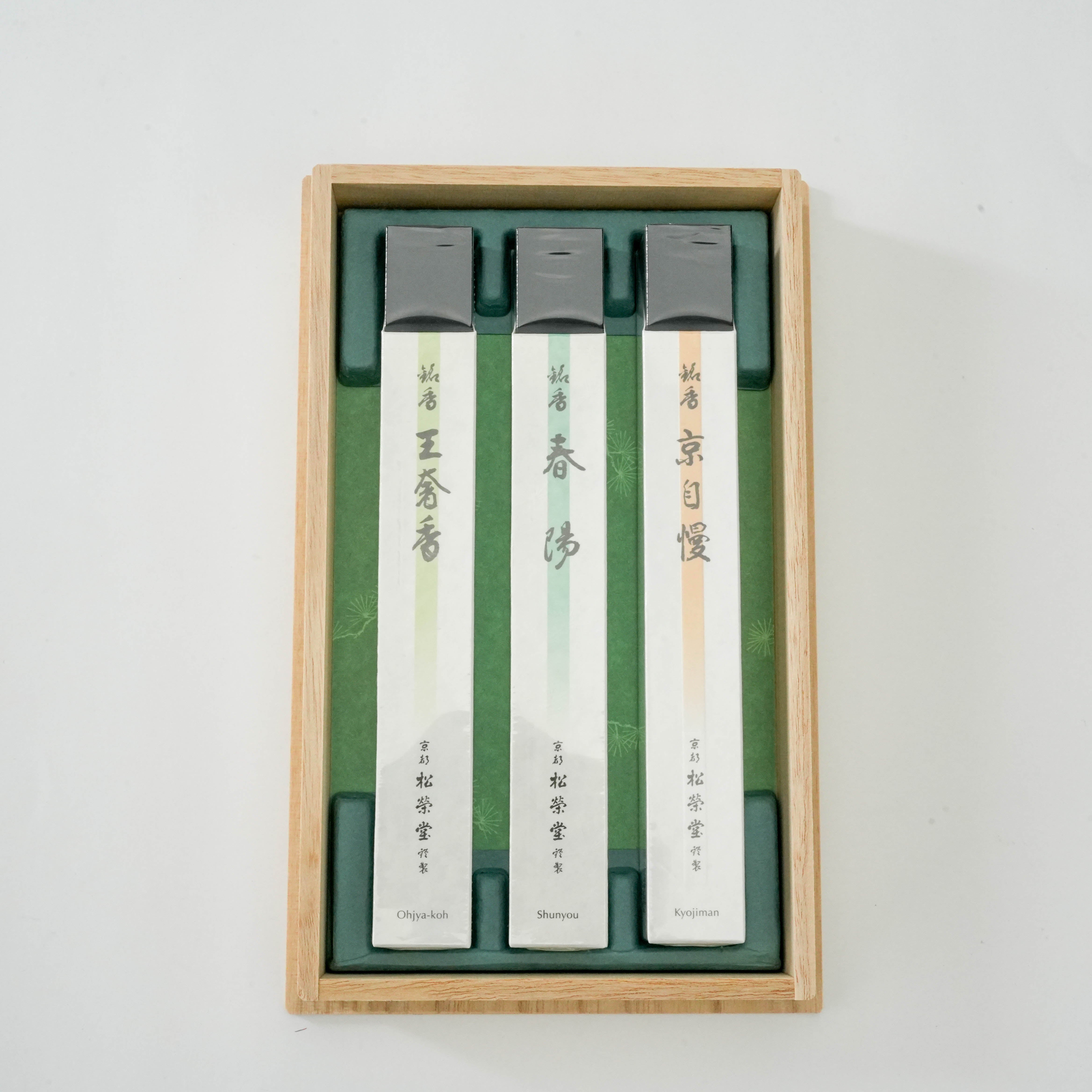 Shoyeido Premium Incense 3 Gift Set - King’s Aroma / Beckoning Spring / Pride of Kyoto