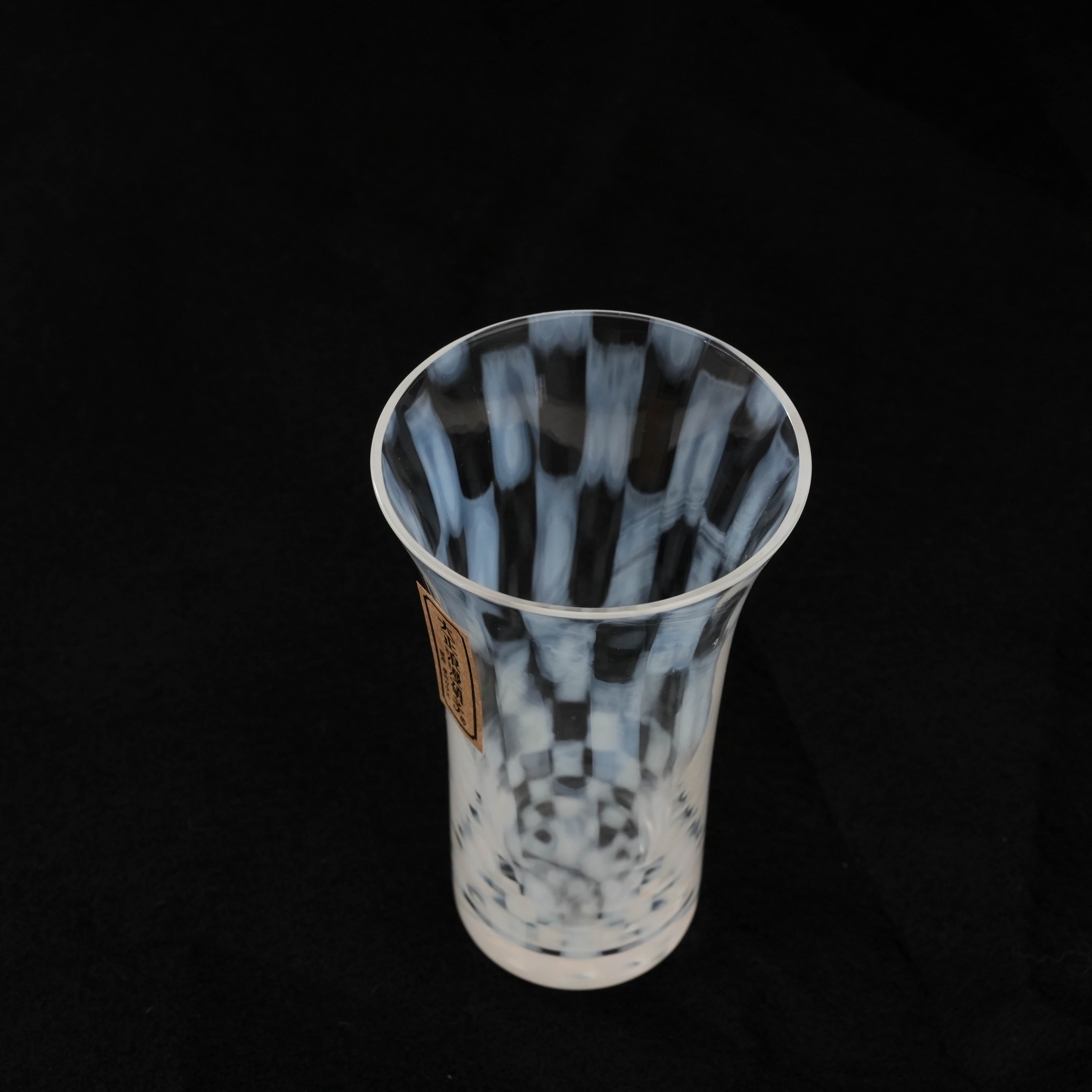 Hirota Glass Taisho Roman Sipping Glass - Checkered