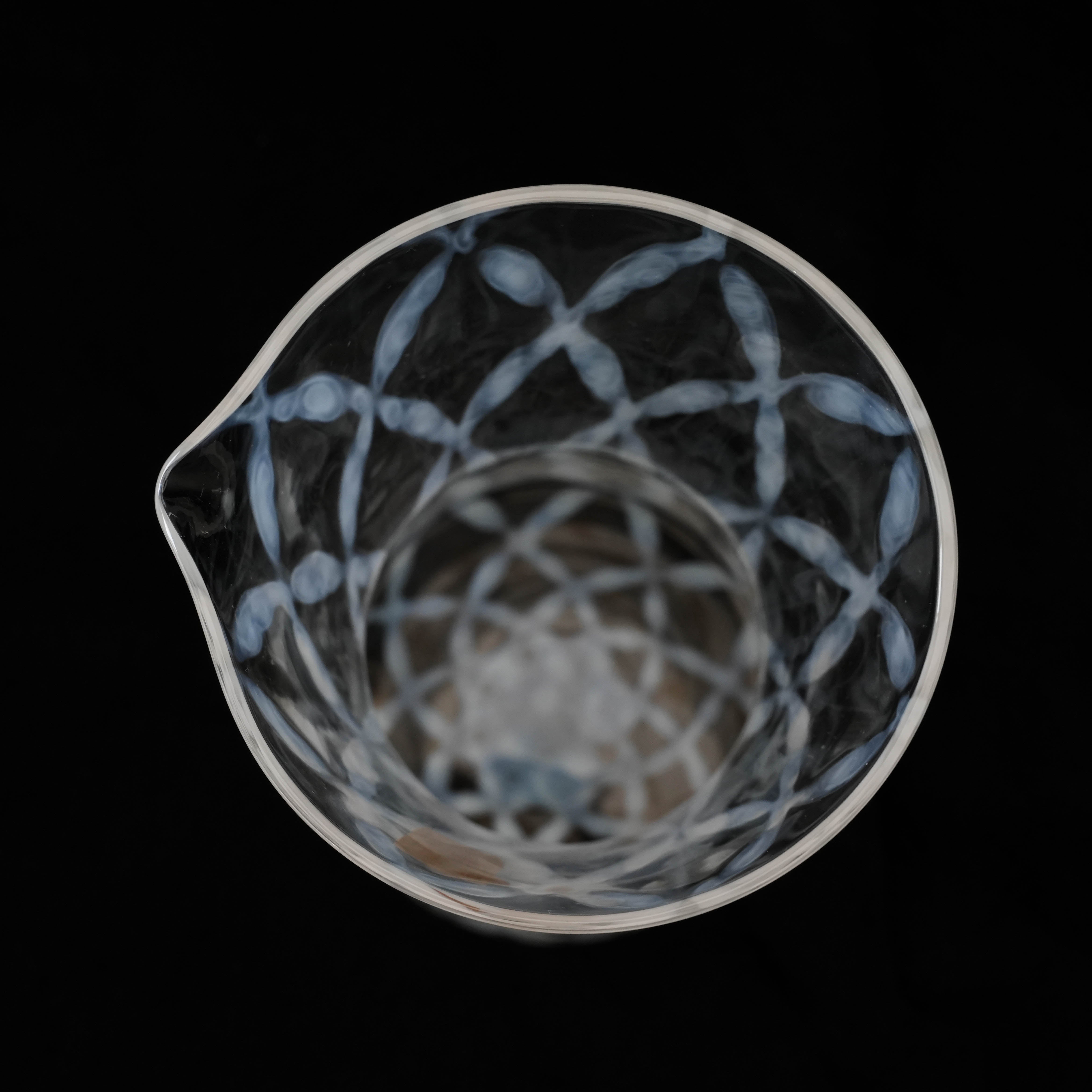 Hirota Glass Taisho Roman Carafe - Lattice