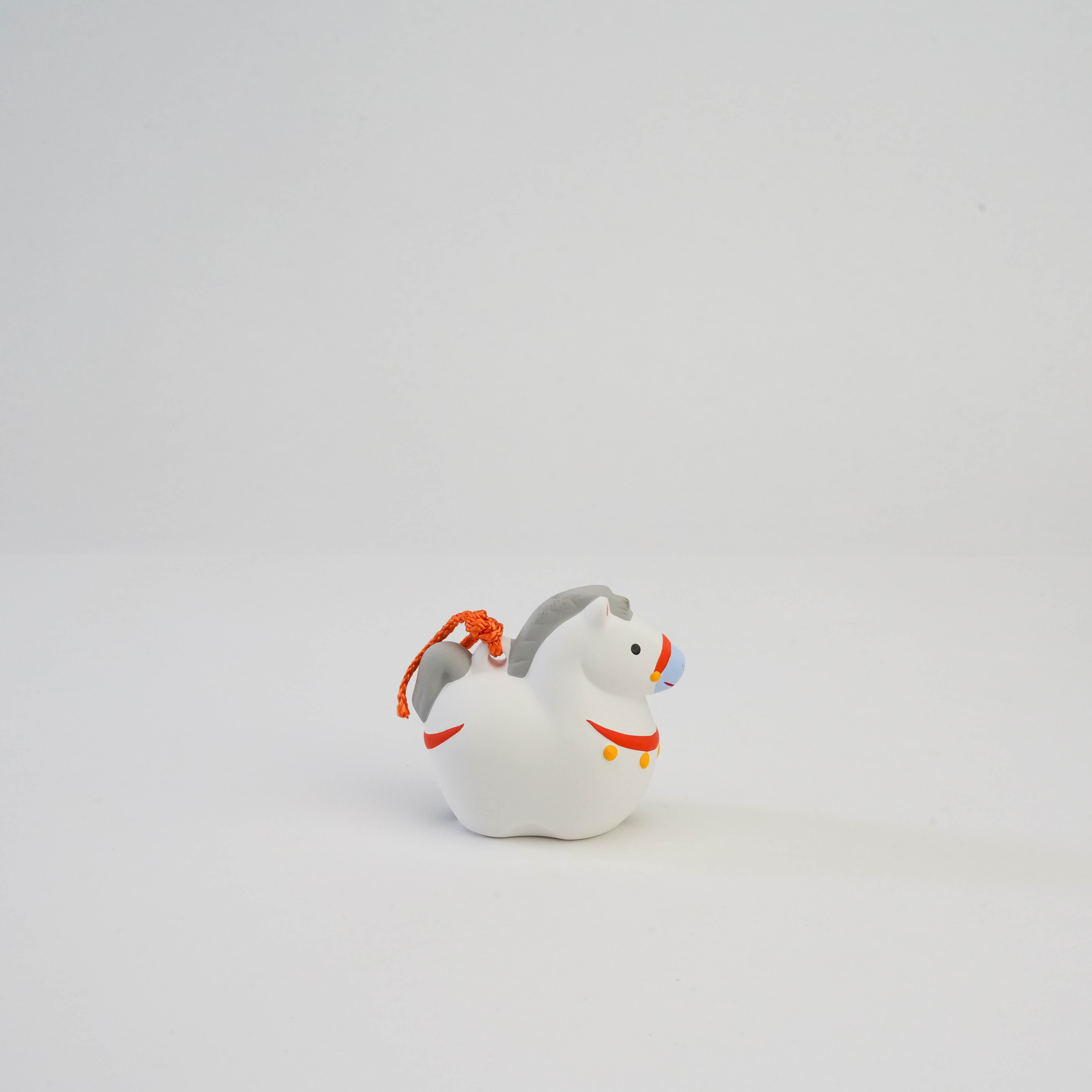 Yakushigama Zodiac Horse & Pine Clay Bell