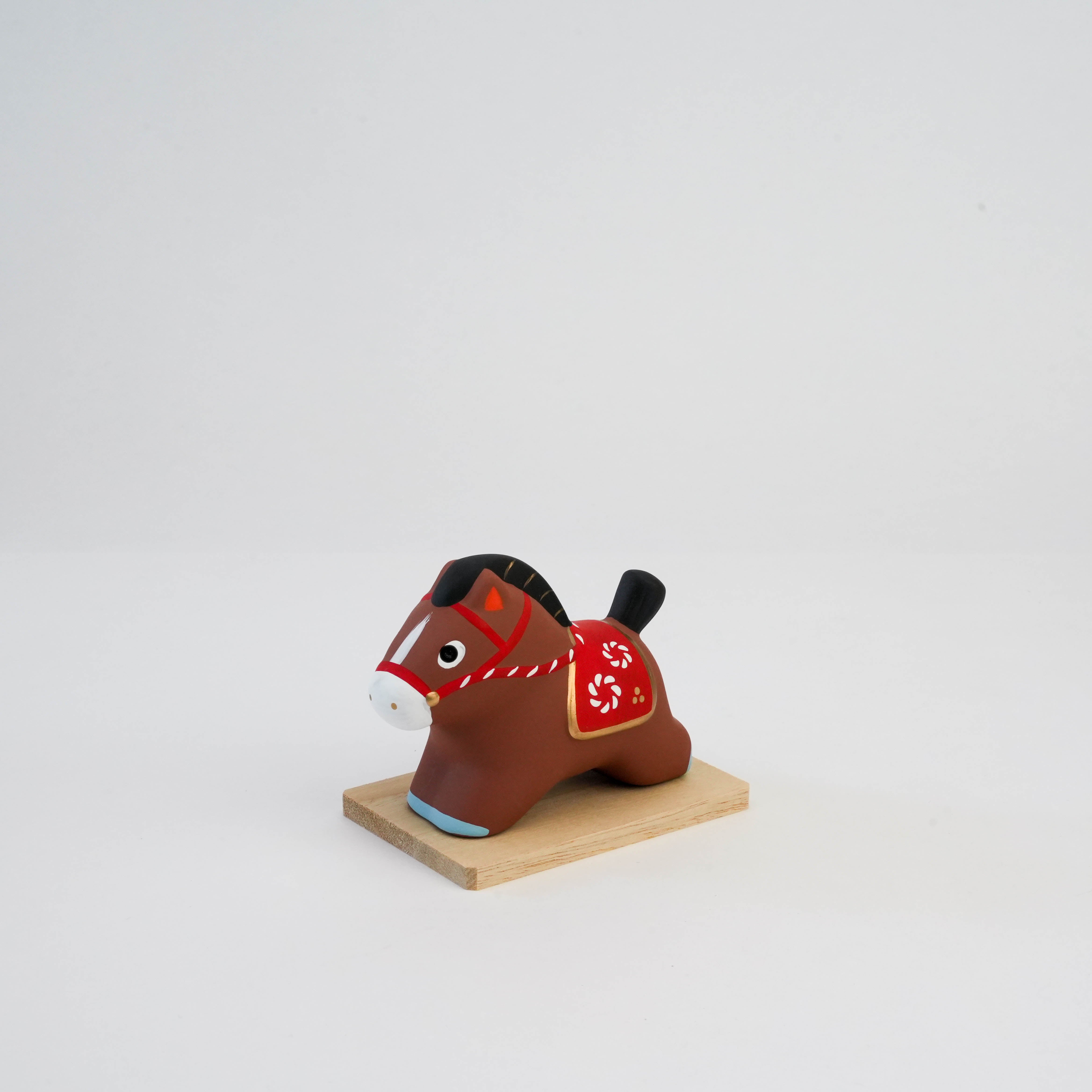 Yakushigama Zodiac Red Horse Ornament