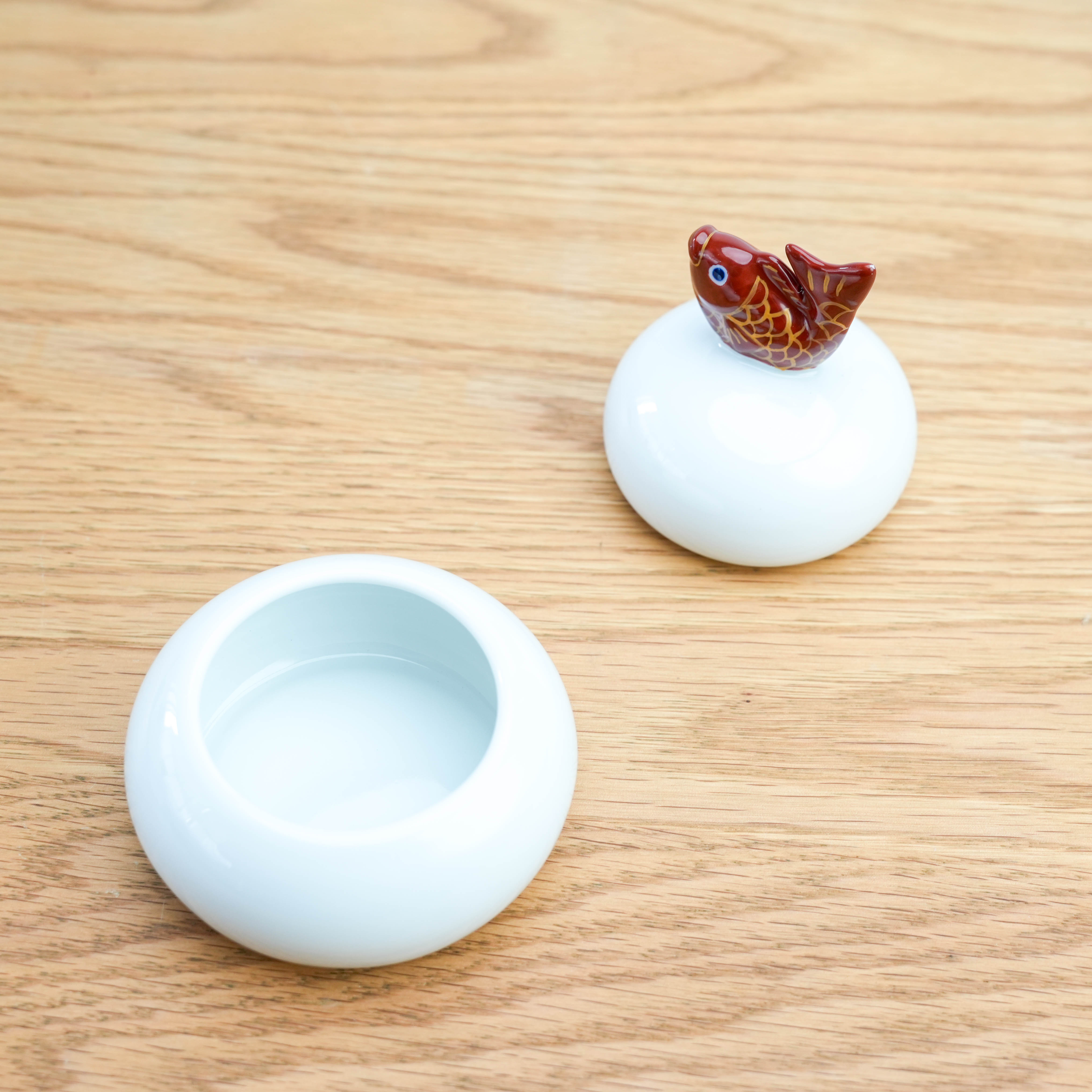 Arita Ware Fish Container