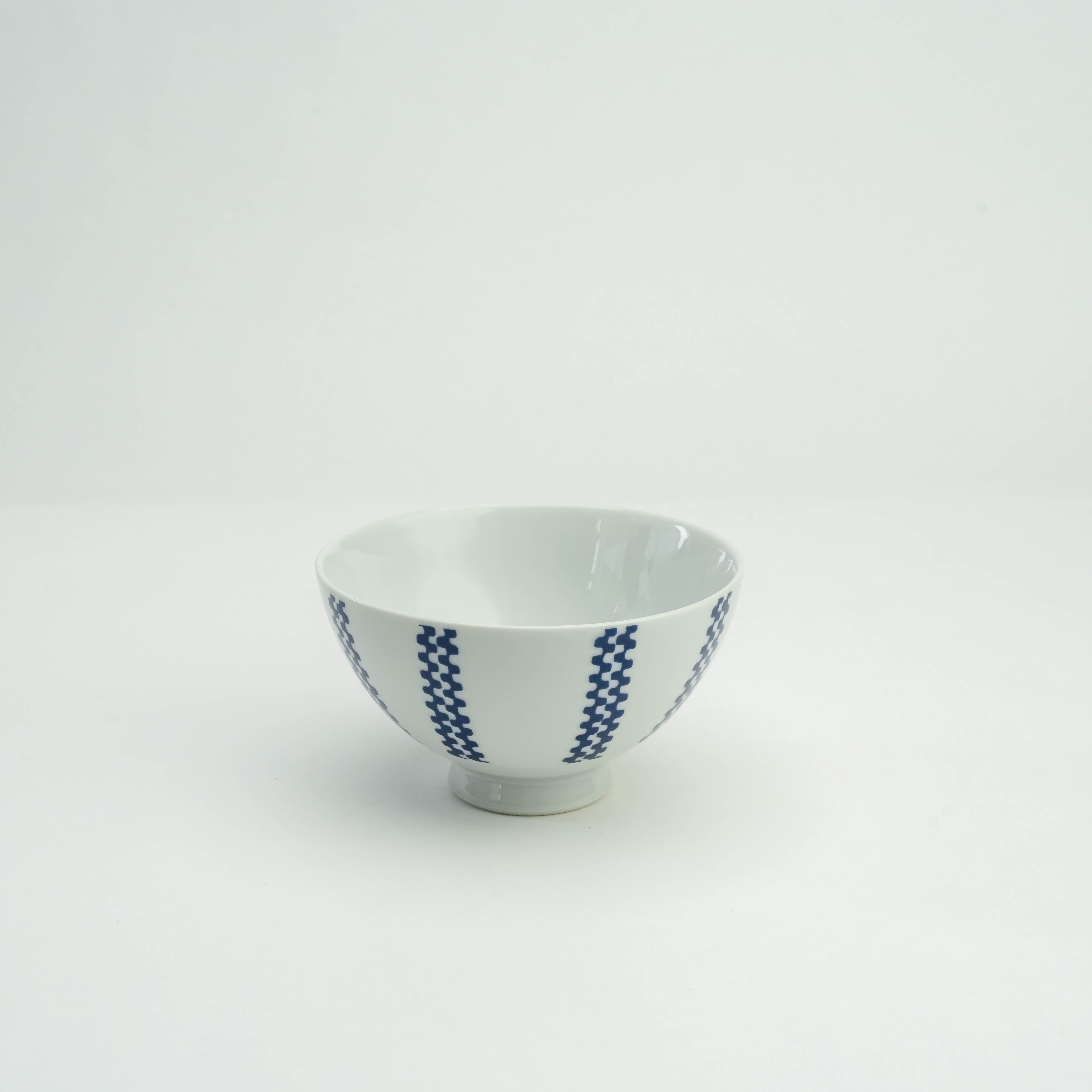 Hasami Ware Rice Bowl Chouette Blue