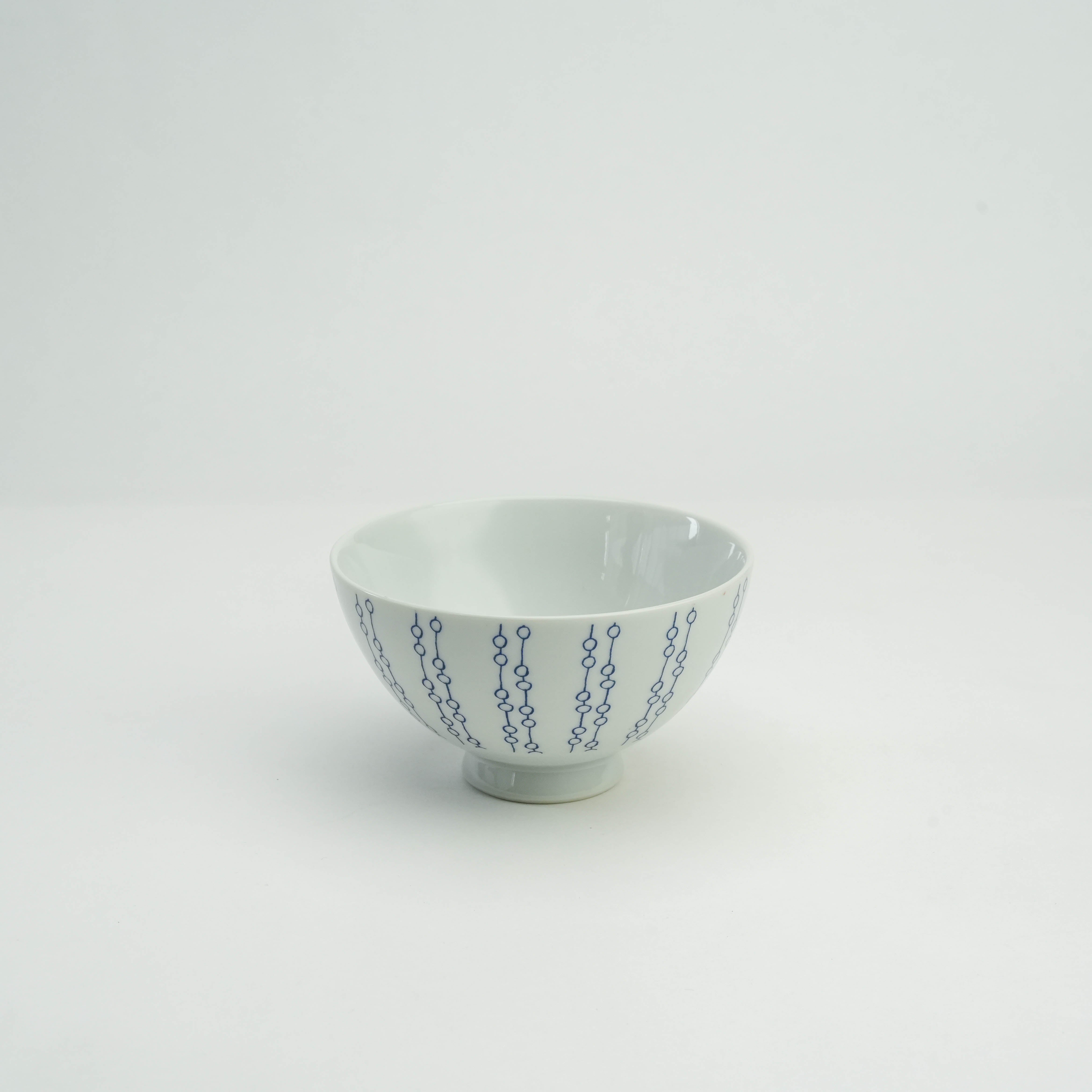 Hasami Ware Rice Bowl Chouette Blue