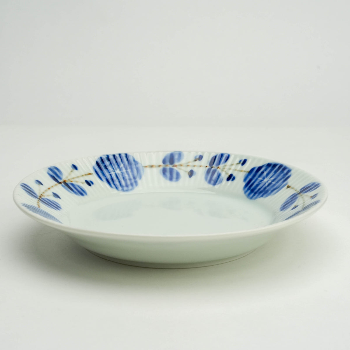Arita Ware Koyogama Rust Floral Shinogi Plate