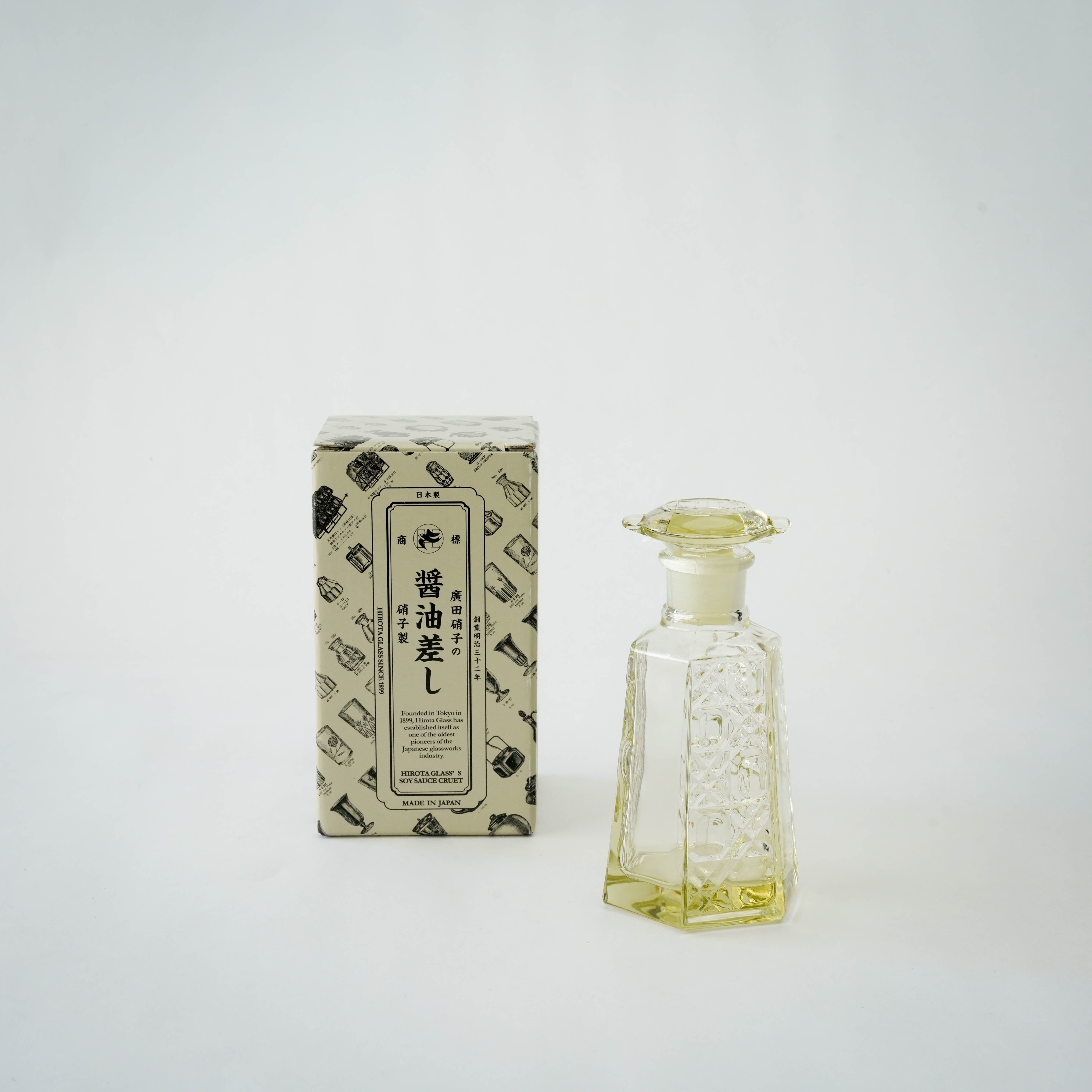 Hirota Glass Hexagon Soy Sauce Dispenser