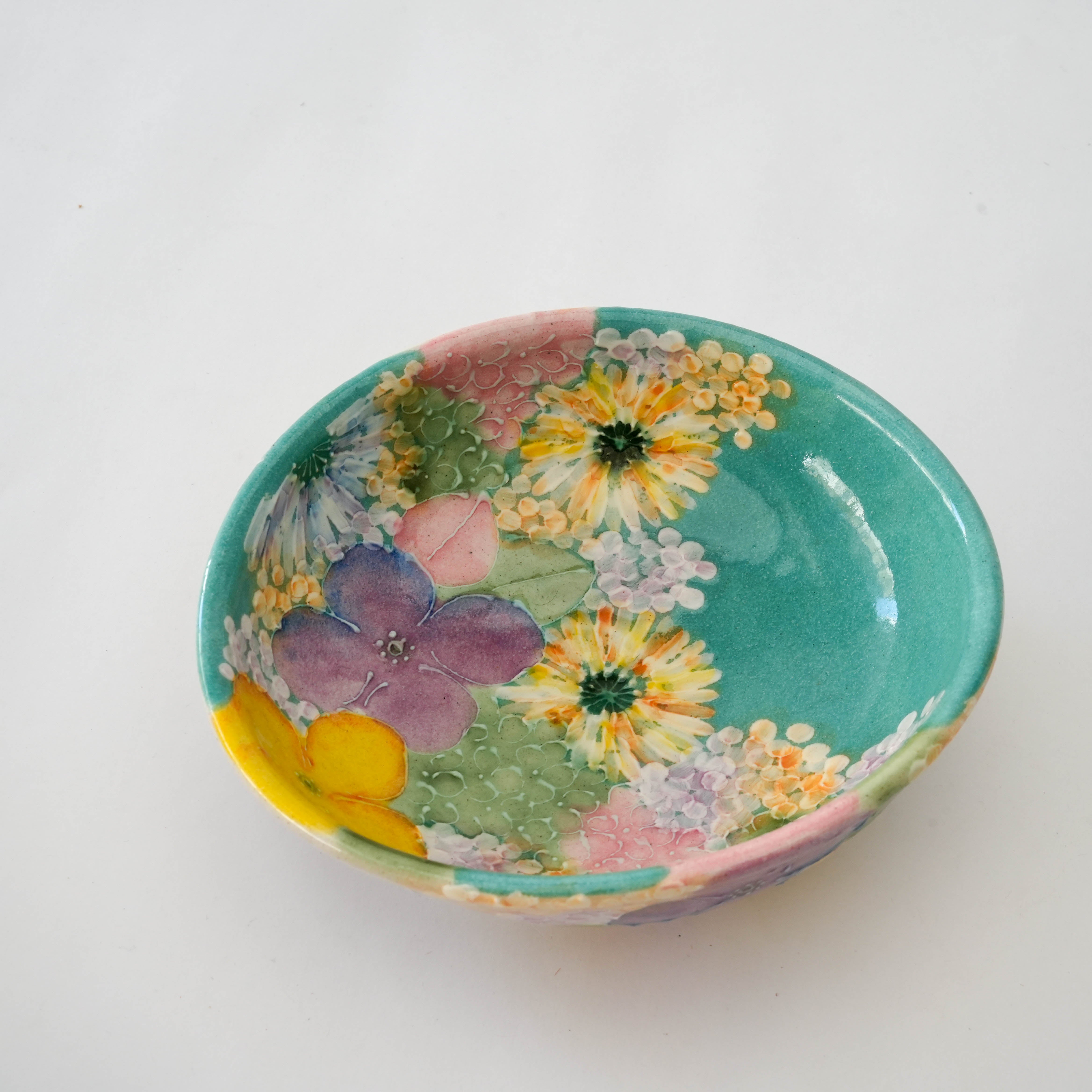 Seto Ware Saiyuka Floral Bowl