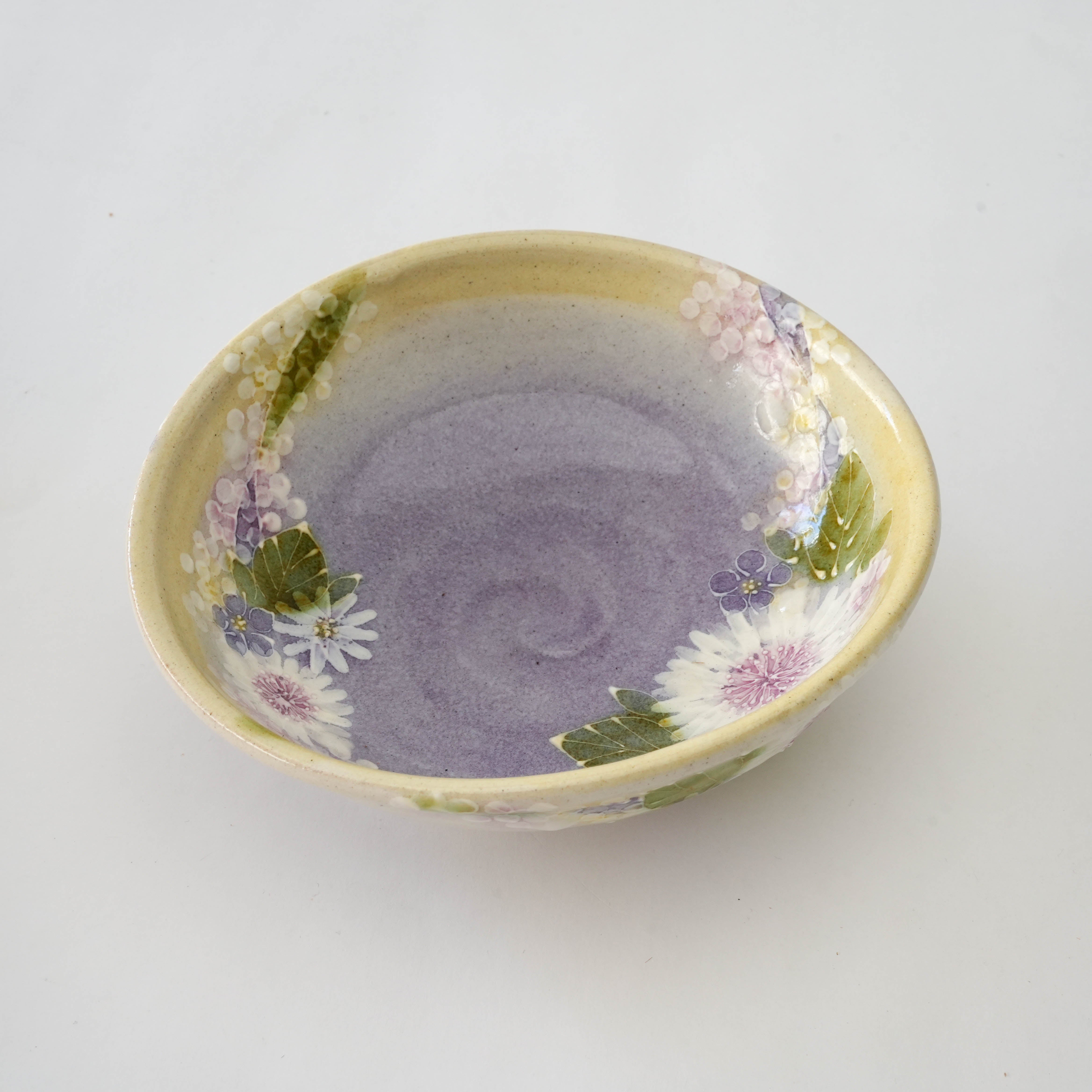Seto Ware Floral Accent Bowl