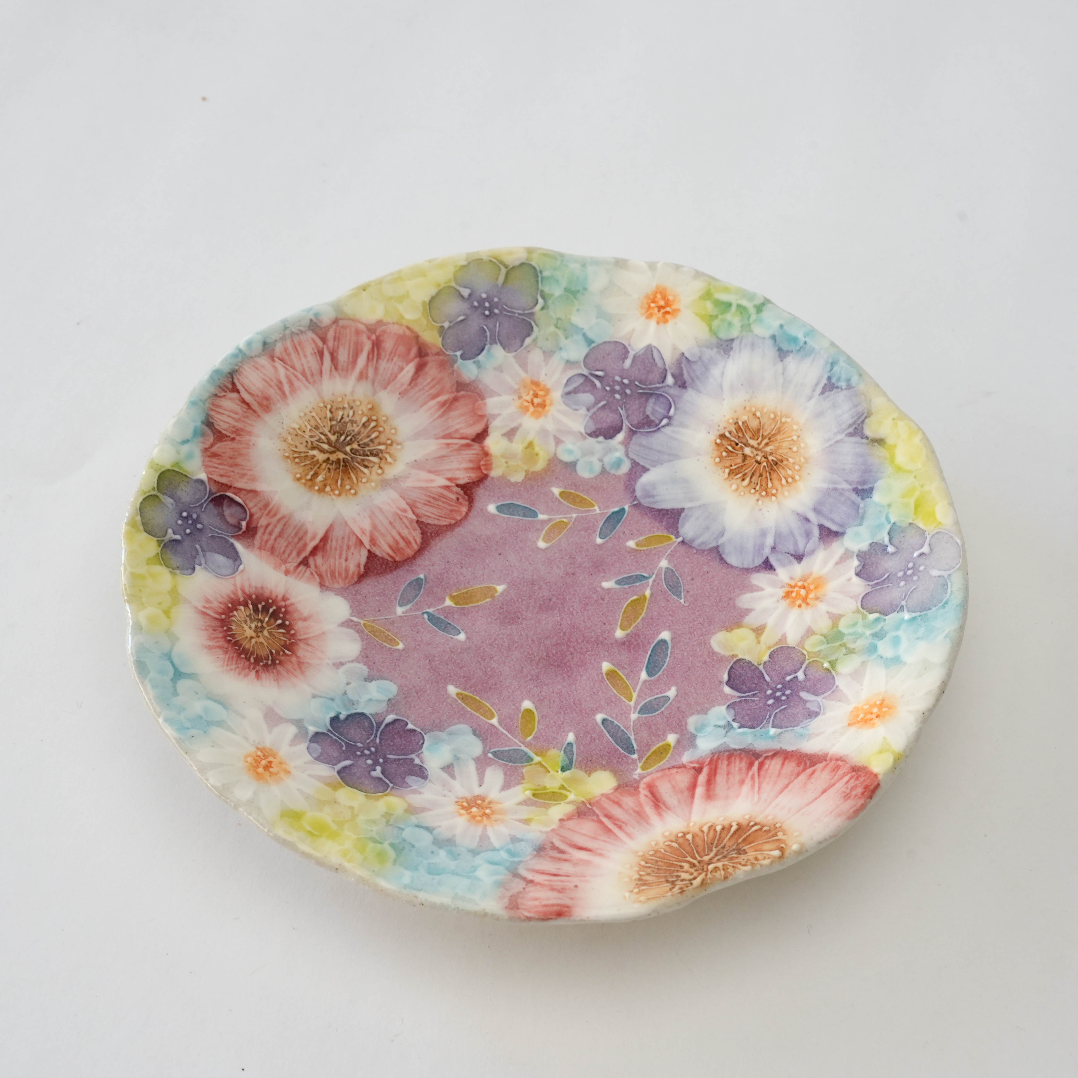 Seto Ware Shikyo Floral Side Plate