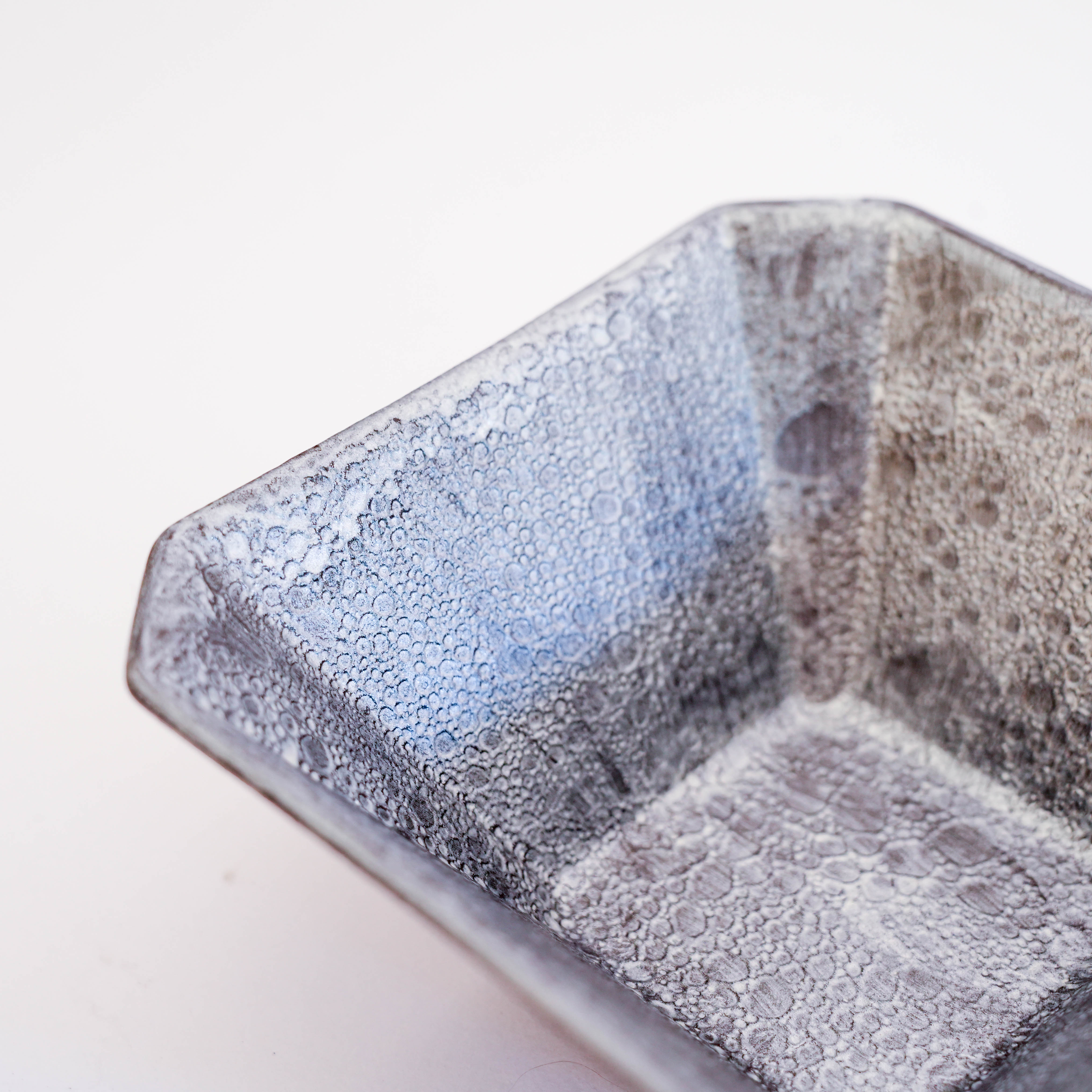 Arita Ware Pearl Glaze Square Serving Dish - Silver