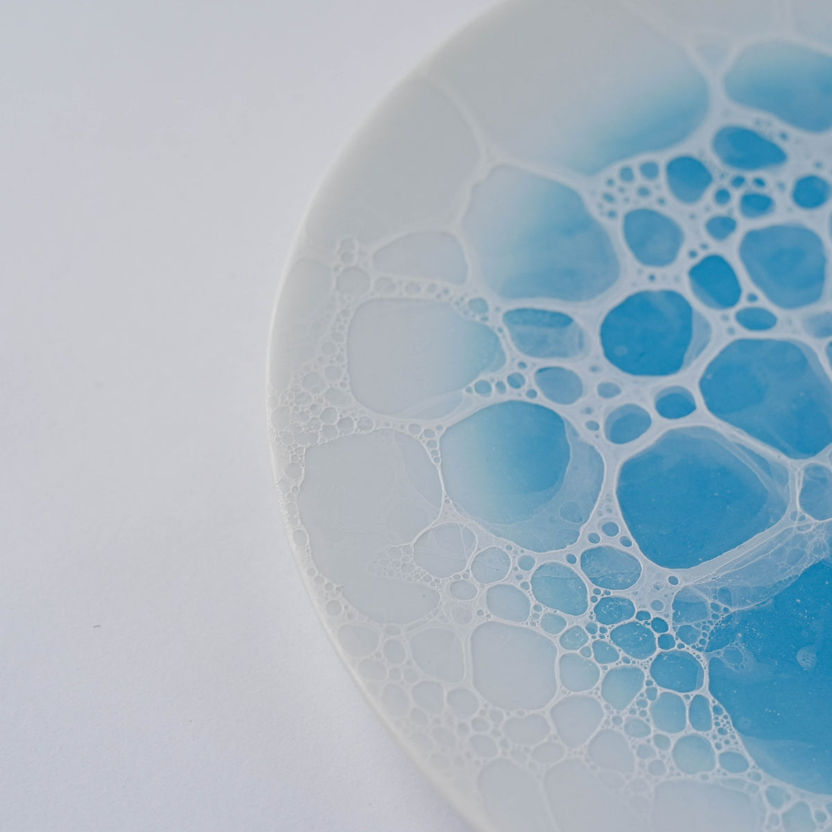 Arita Ware Yamahei Kiln AWA Round Plate 16.5cm – Blue