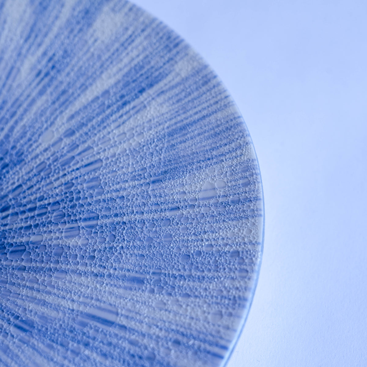 Arita Ware Kichiemon Blue Bubble Glaze Plate