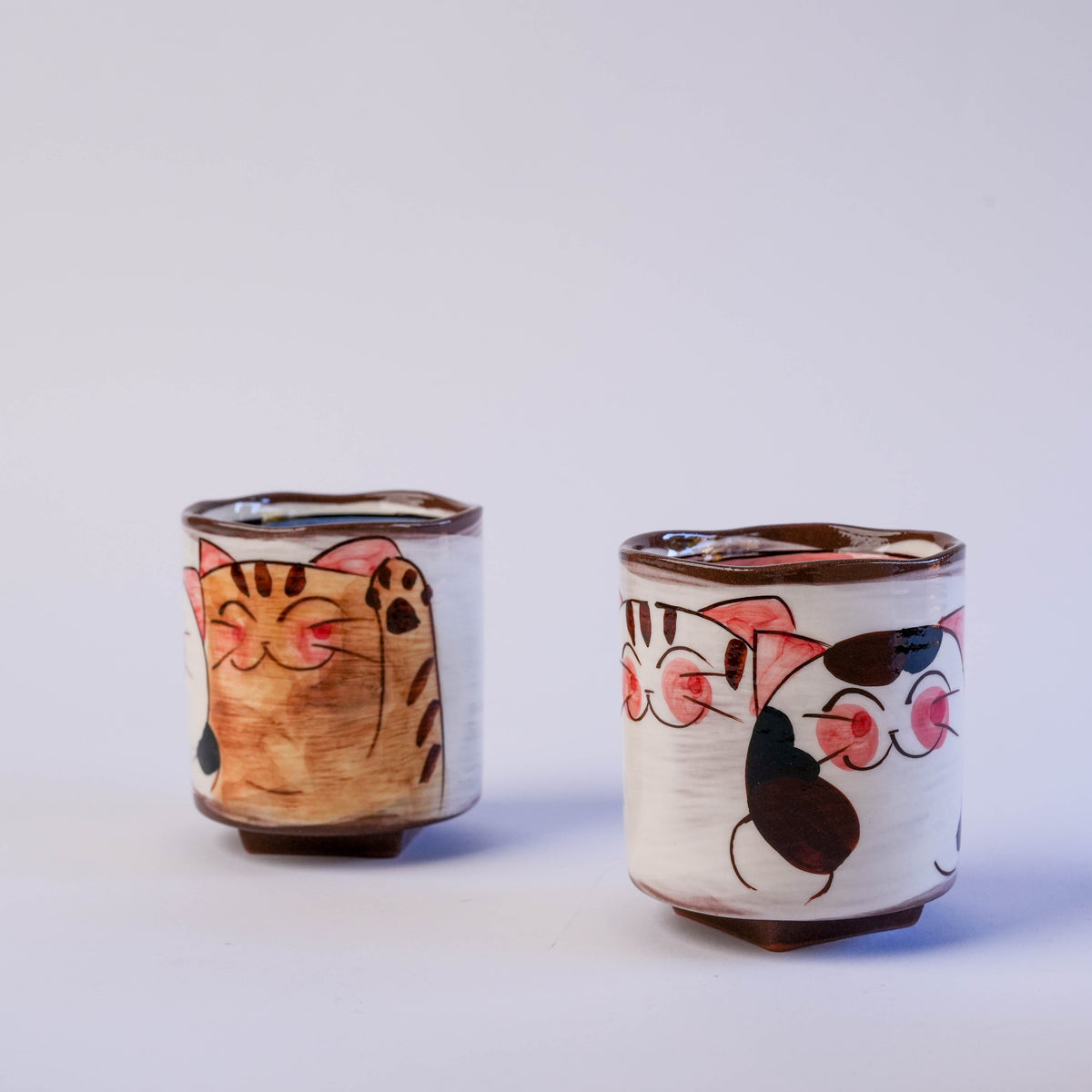 Hasami Ware Three Friendly Cats Tea Set
