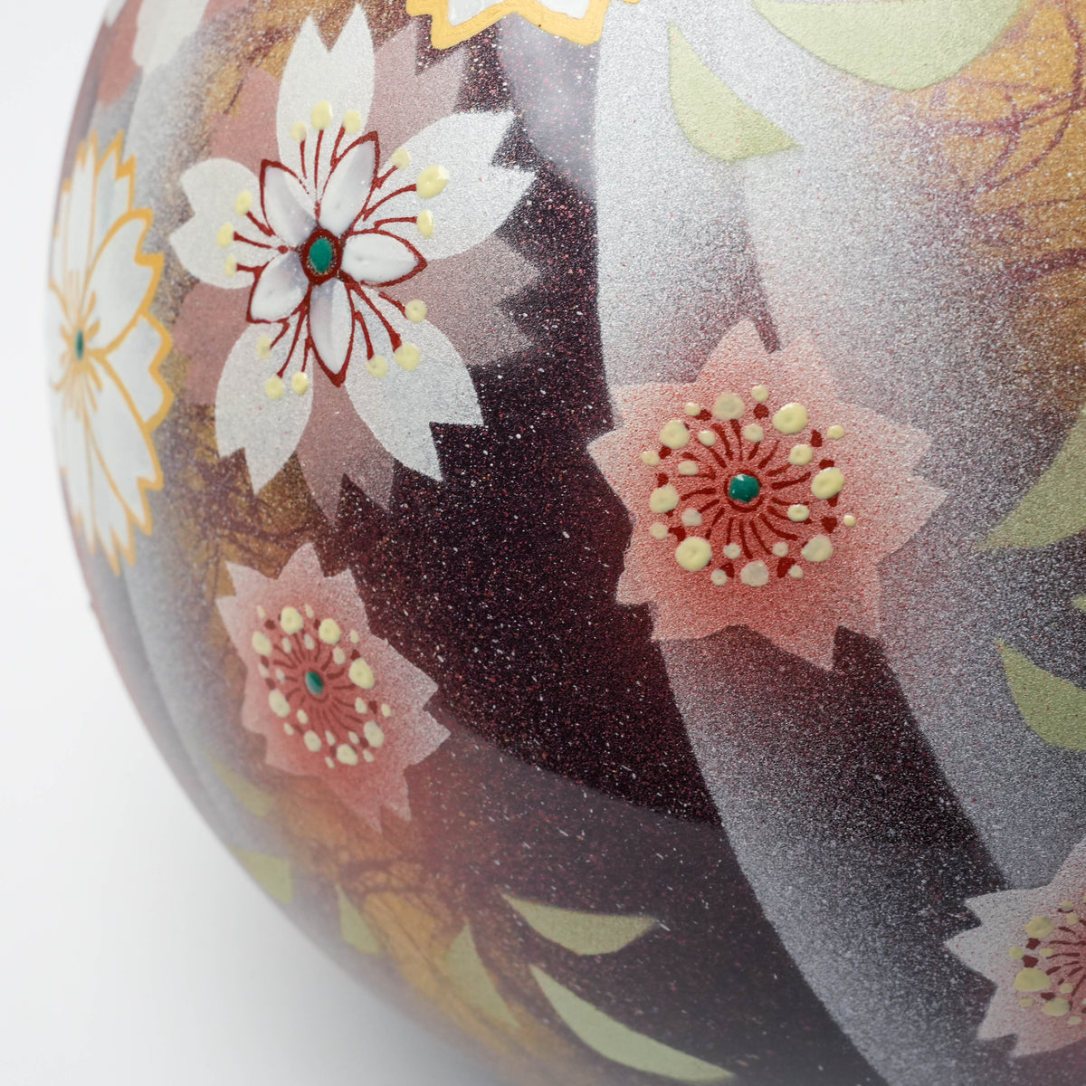 Kutani Ware Twilight Blossom Dance Vase