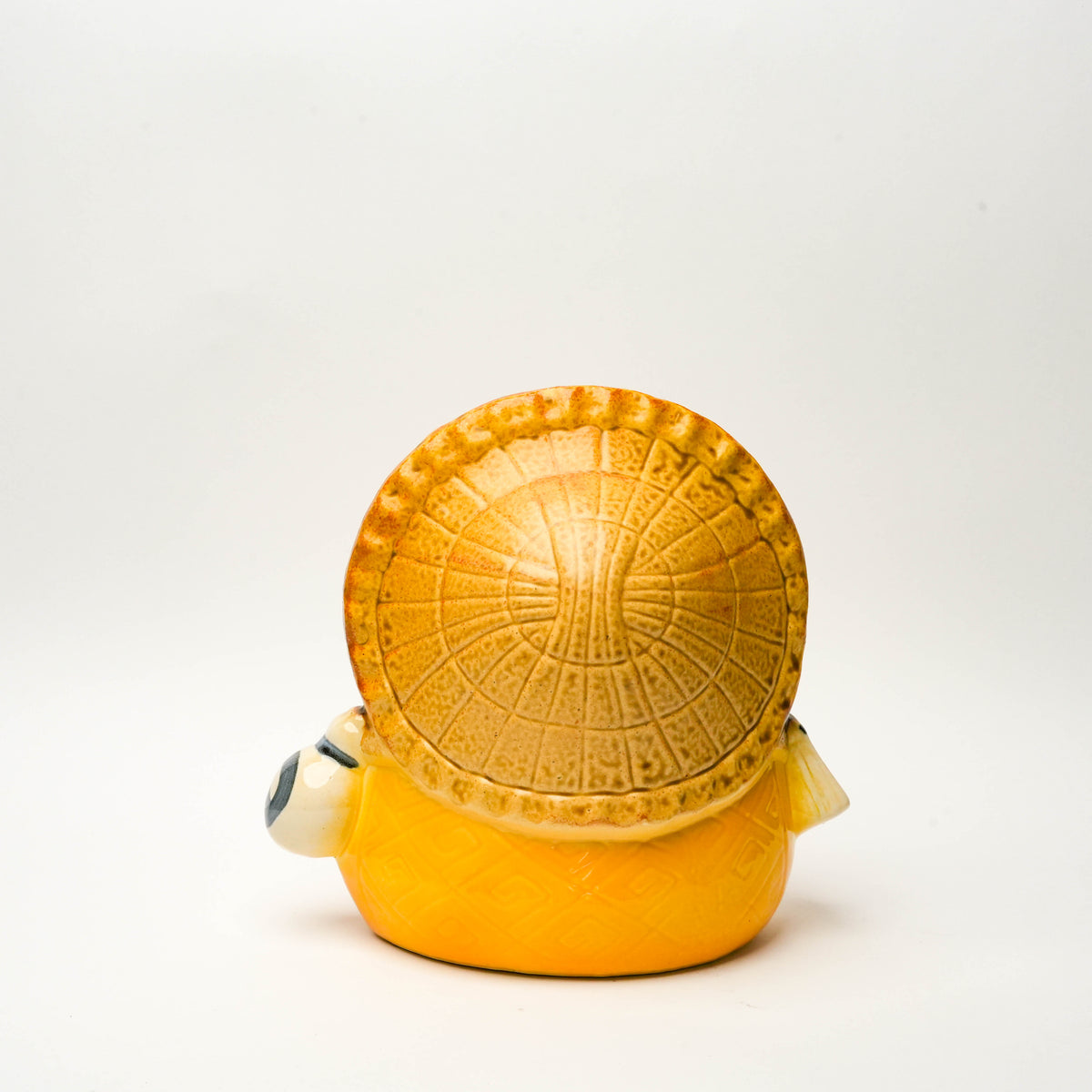 Shigaraki Ware Yellow Fortune Bag Lucky Tanuki Raccoon Dog Ornament