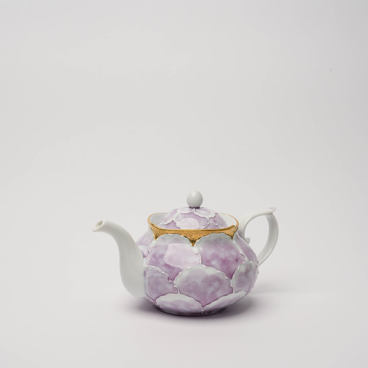 Arita Ware Bunzan Kiln Peony Teapot – Purple & Gold