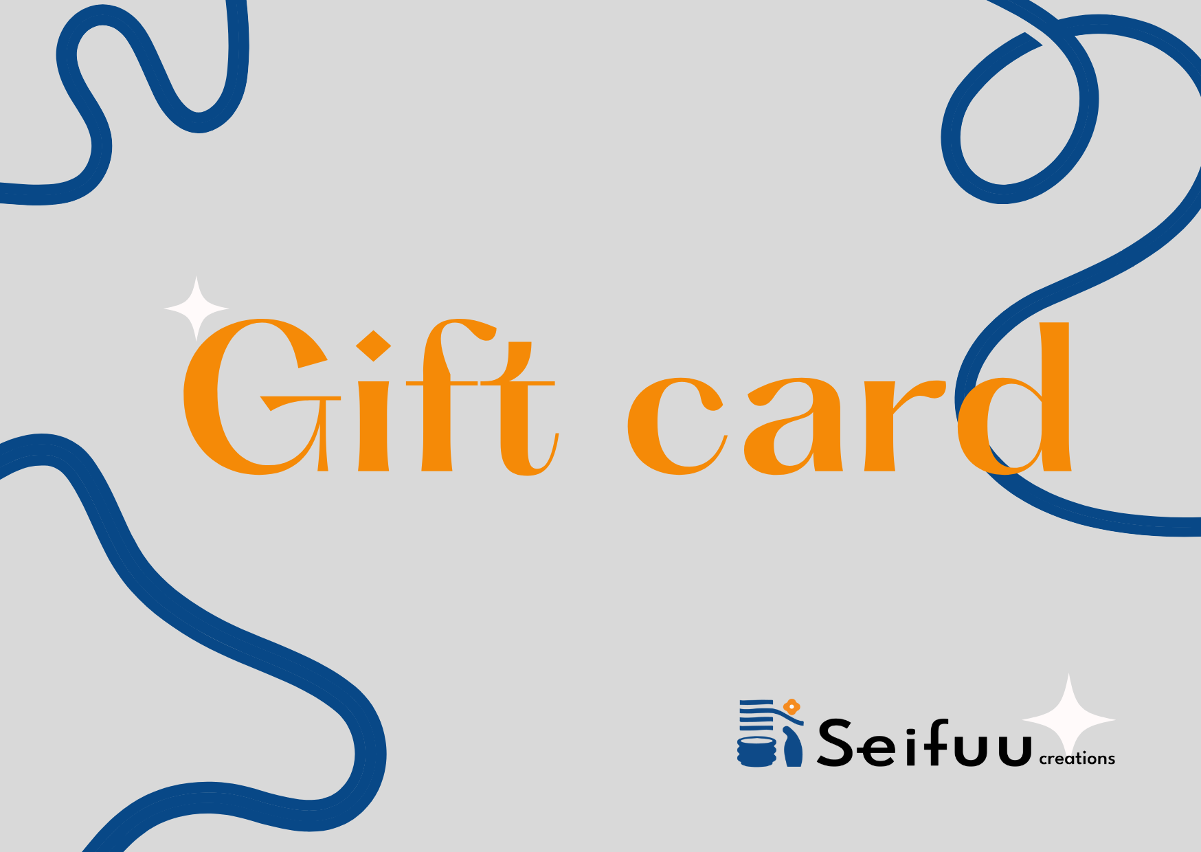 Seifuu Creations Store Gift Voucher, ideal for birthdays, weddings, or corporate gifting.